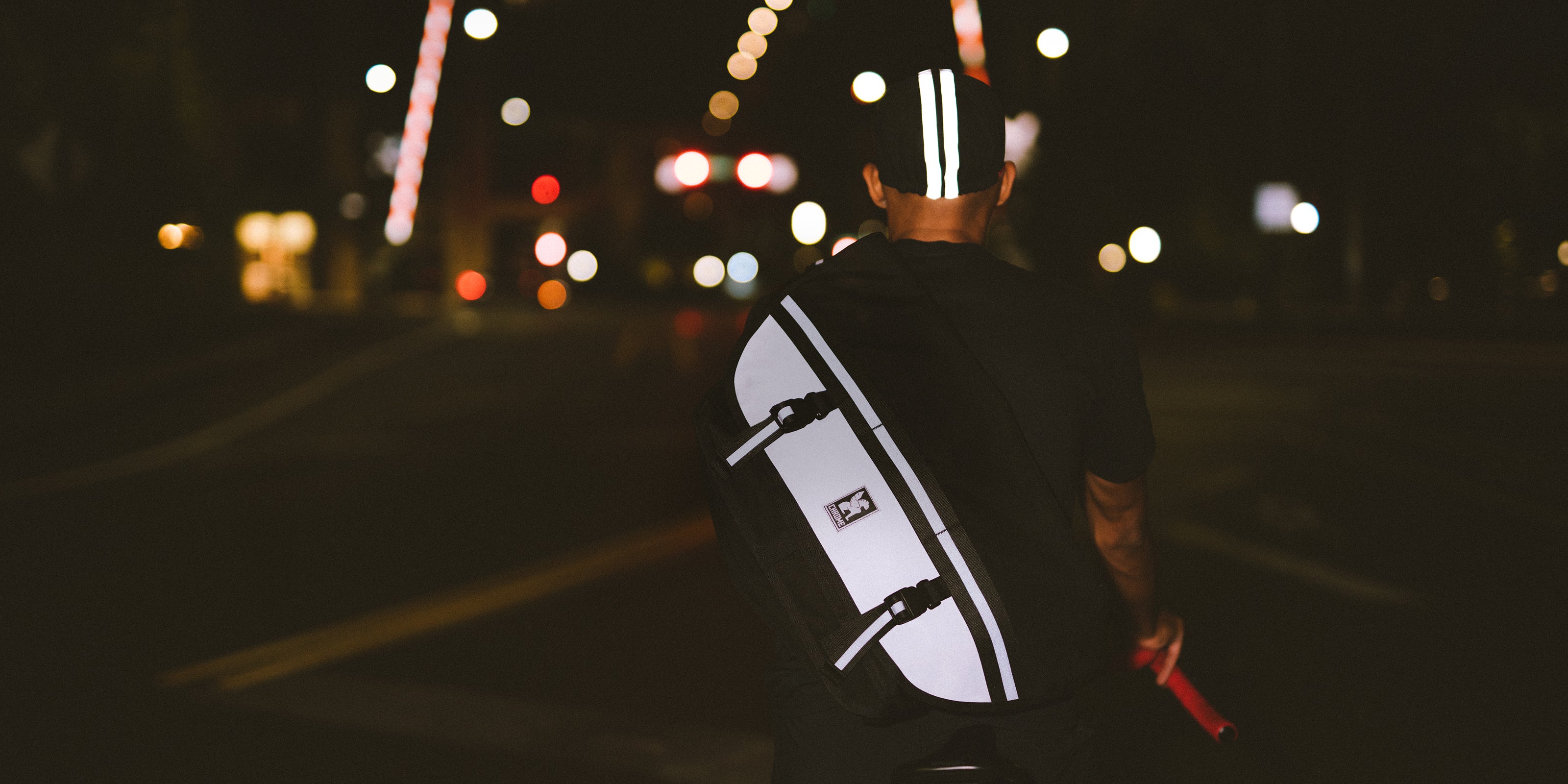 Reflective discount man bag