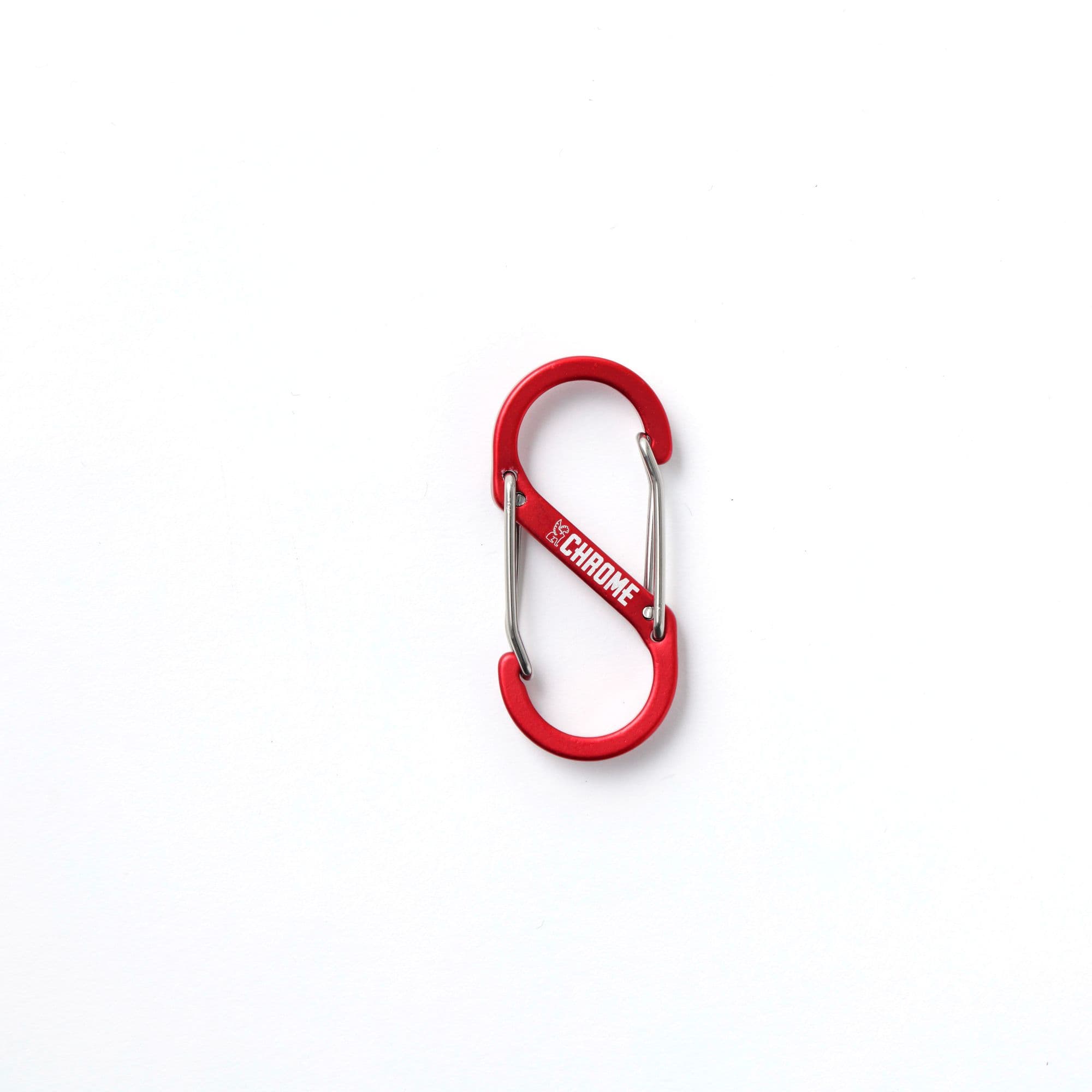 Chrome small S-hook Gear Clip in red #color_red