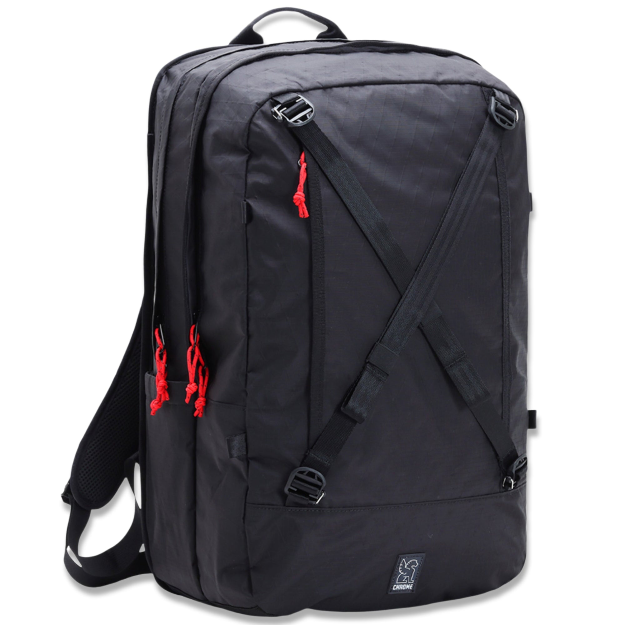 The Cohesive 38L Pack in Black X ripstop fabric #color_black x
