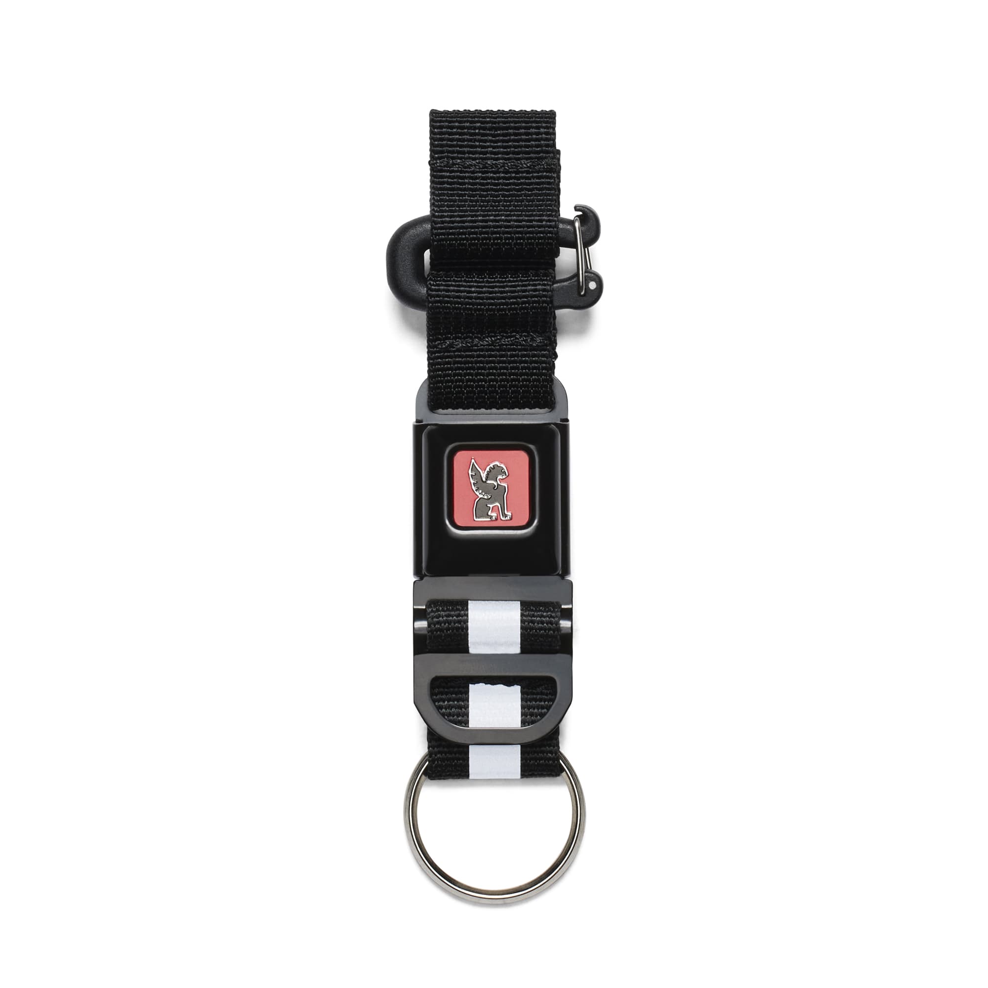 Mini Buckle keychain in black buckle #color_black
