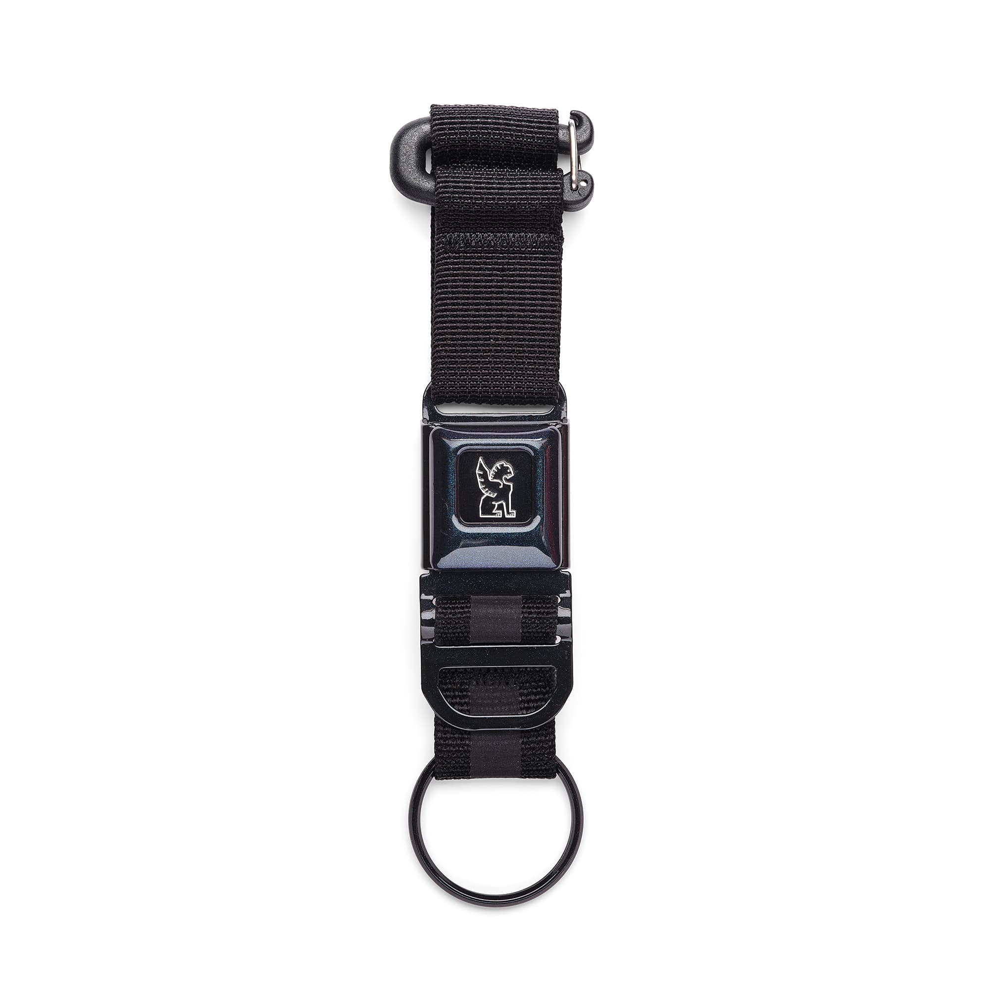 Mini Buckle Keychain in Black Pearl #color_black pearl