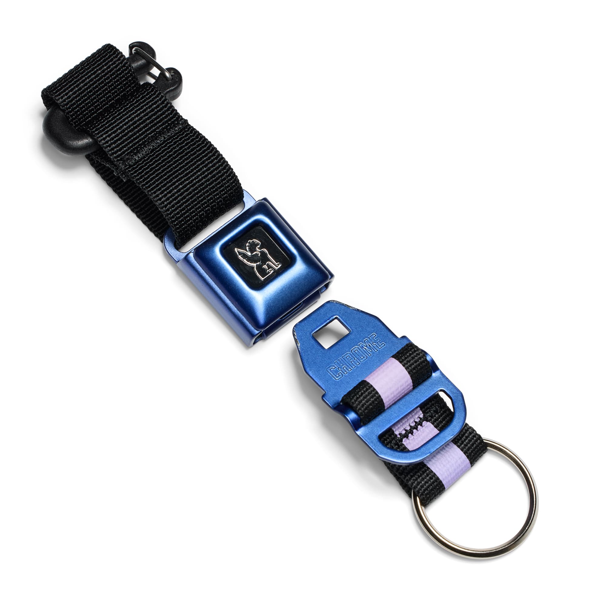Mini Buckle Keychain in radiant grid color_radiant grid