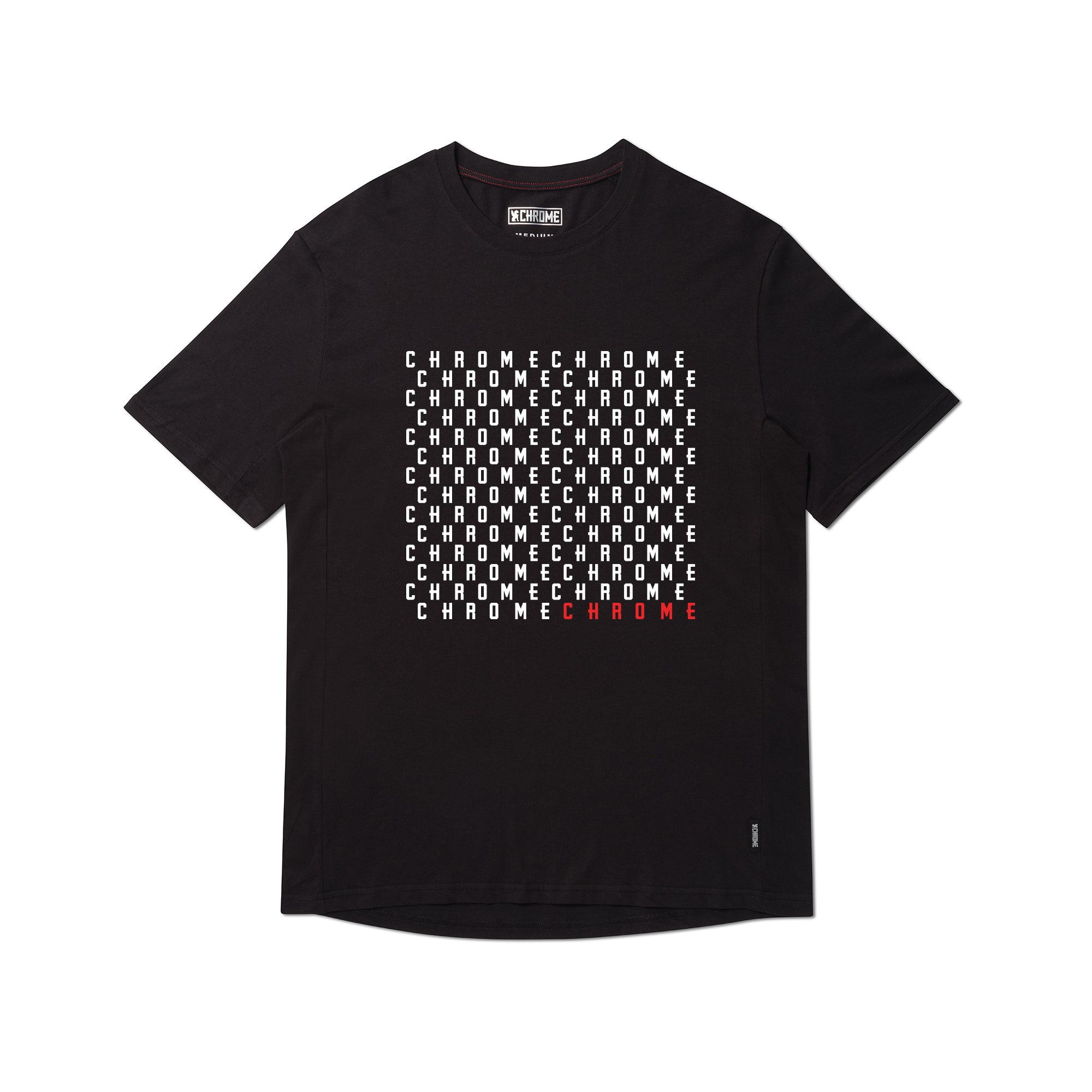 Chrome word play logo tee short sleeve in black #color_black