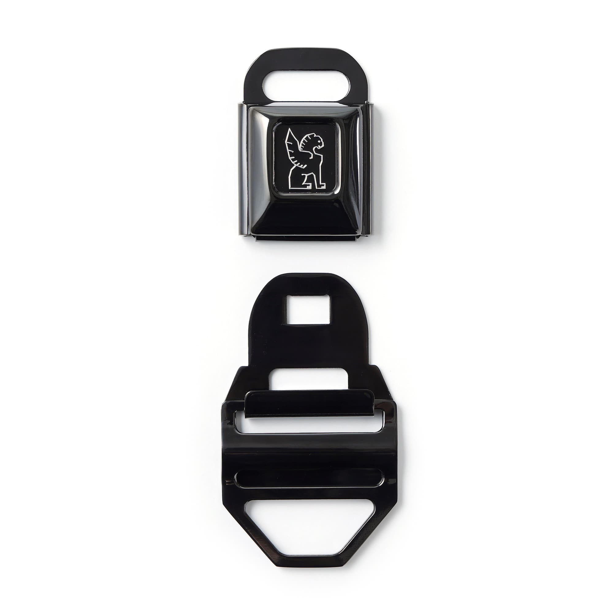 Open seatbelt buckle LG in Black Chrome #color_black chrome