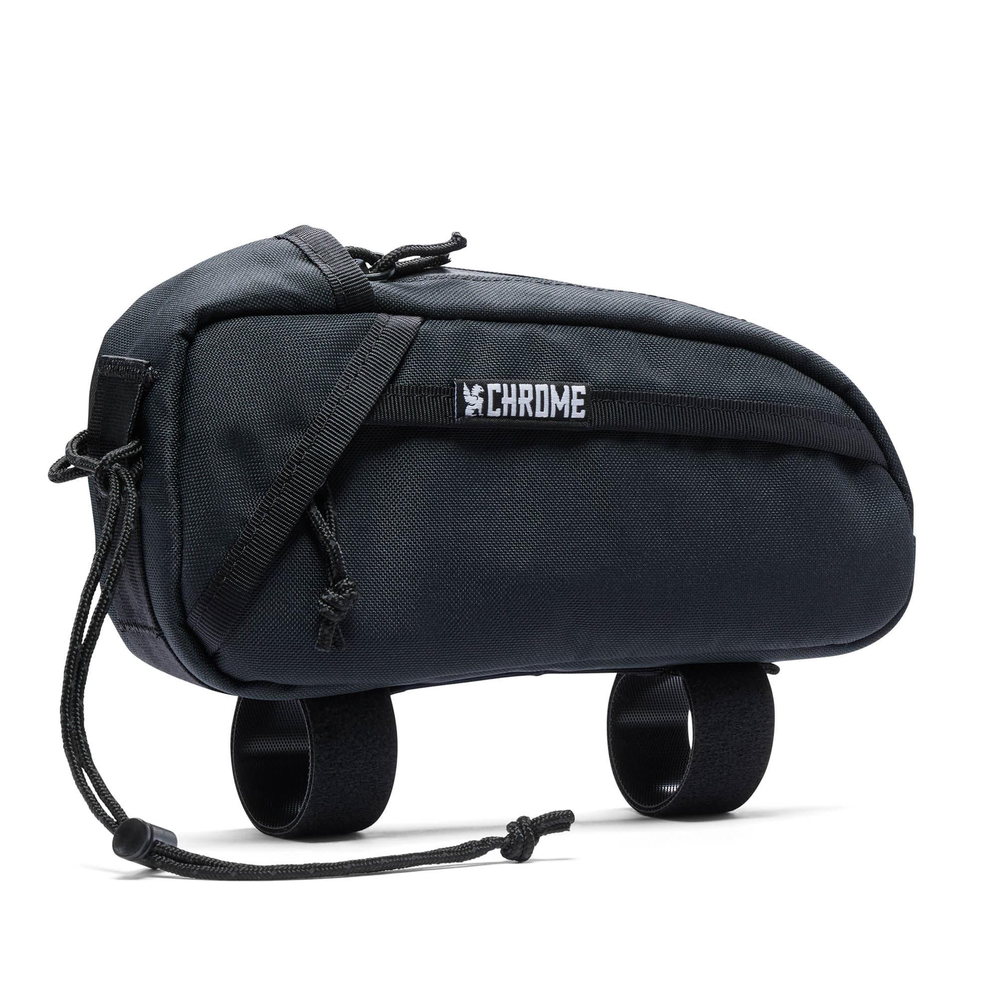 Holman top tube bag in black side view #color_black