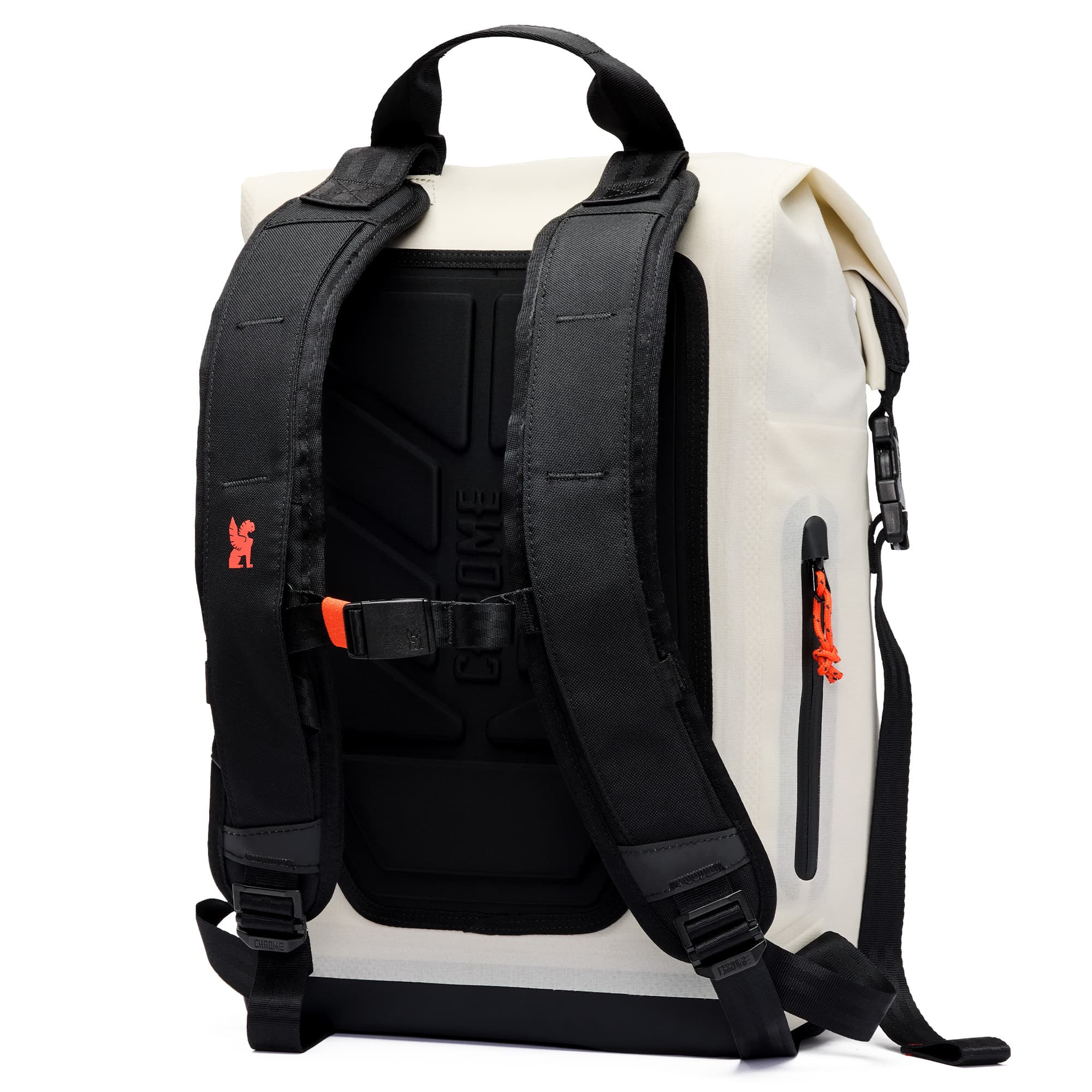 The back of the Urban Ex backpack in future white #color_future white