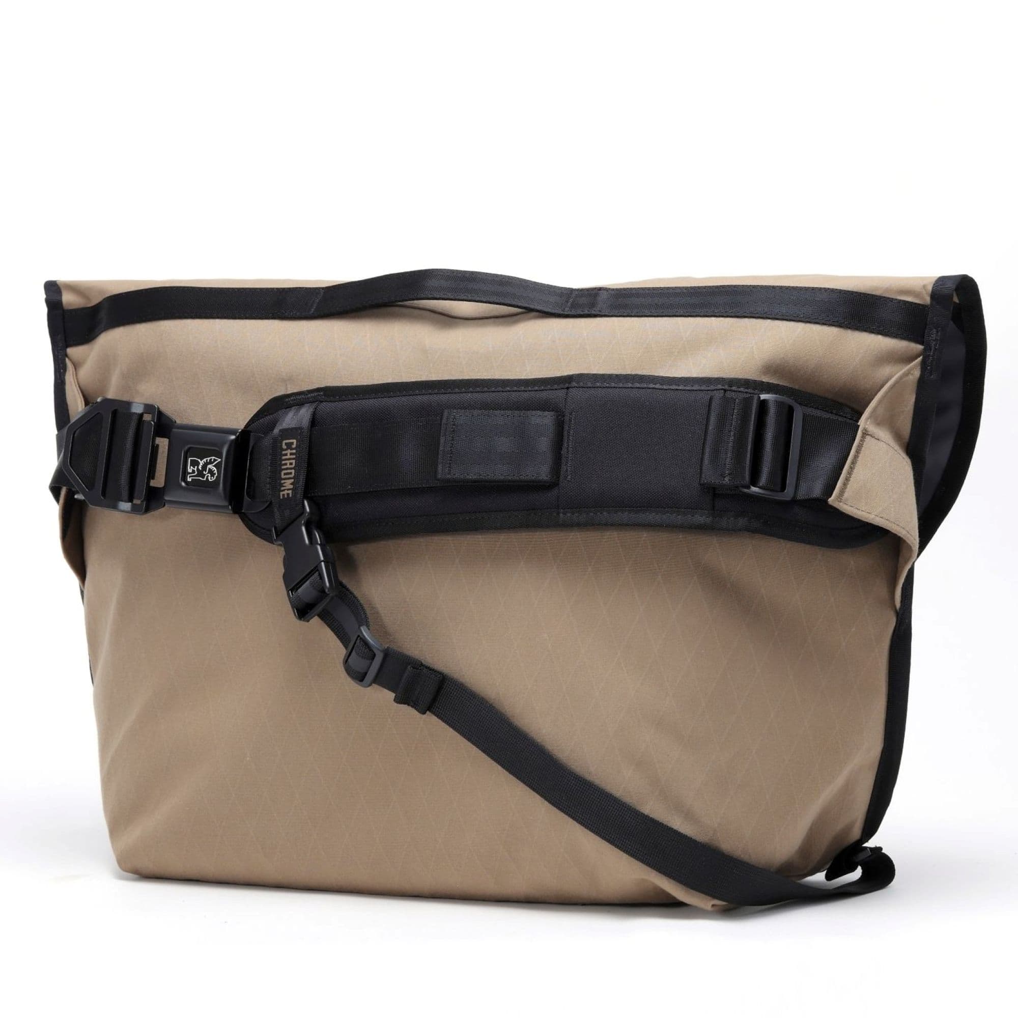 The back of the Citizen 24L Messenger in brown #color_coyote x