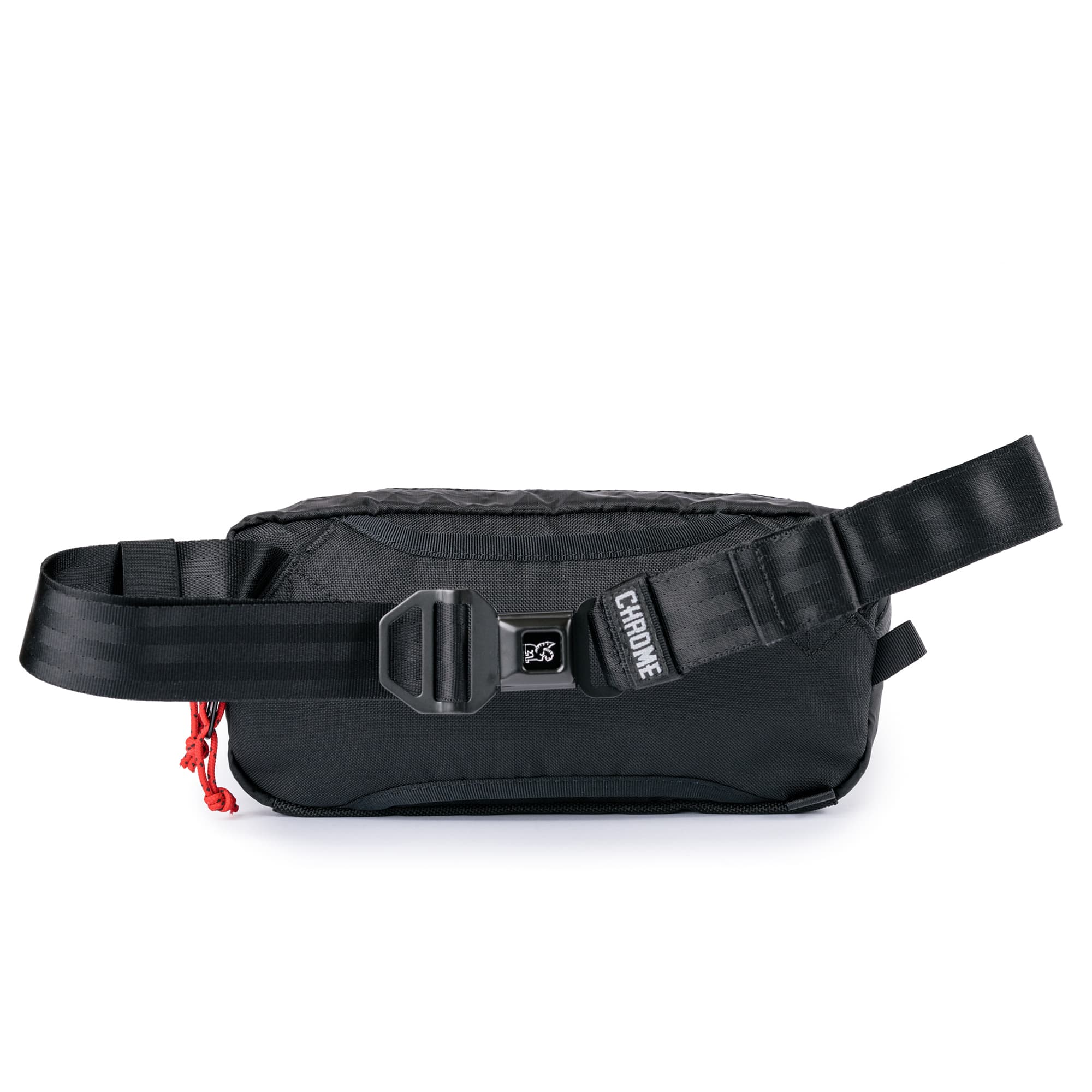 The back of the new Micro Kadet 3L crossbody in Black Reflective #color_black reflective