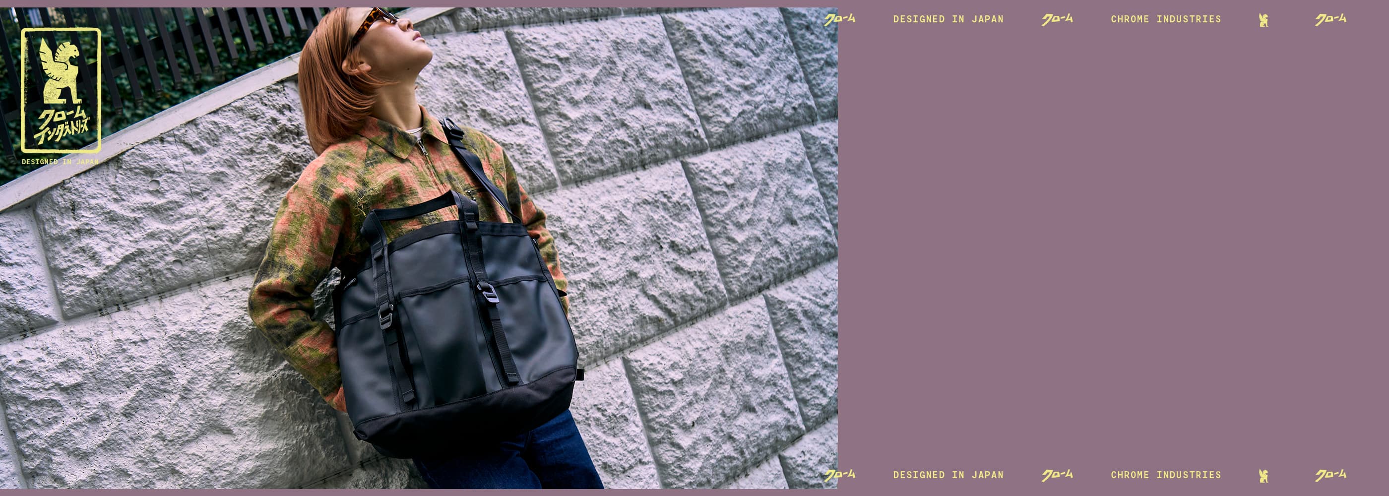 A woman wearing the Grocery Tote in Tokyo