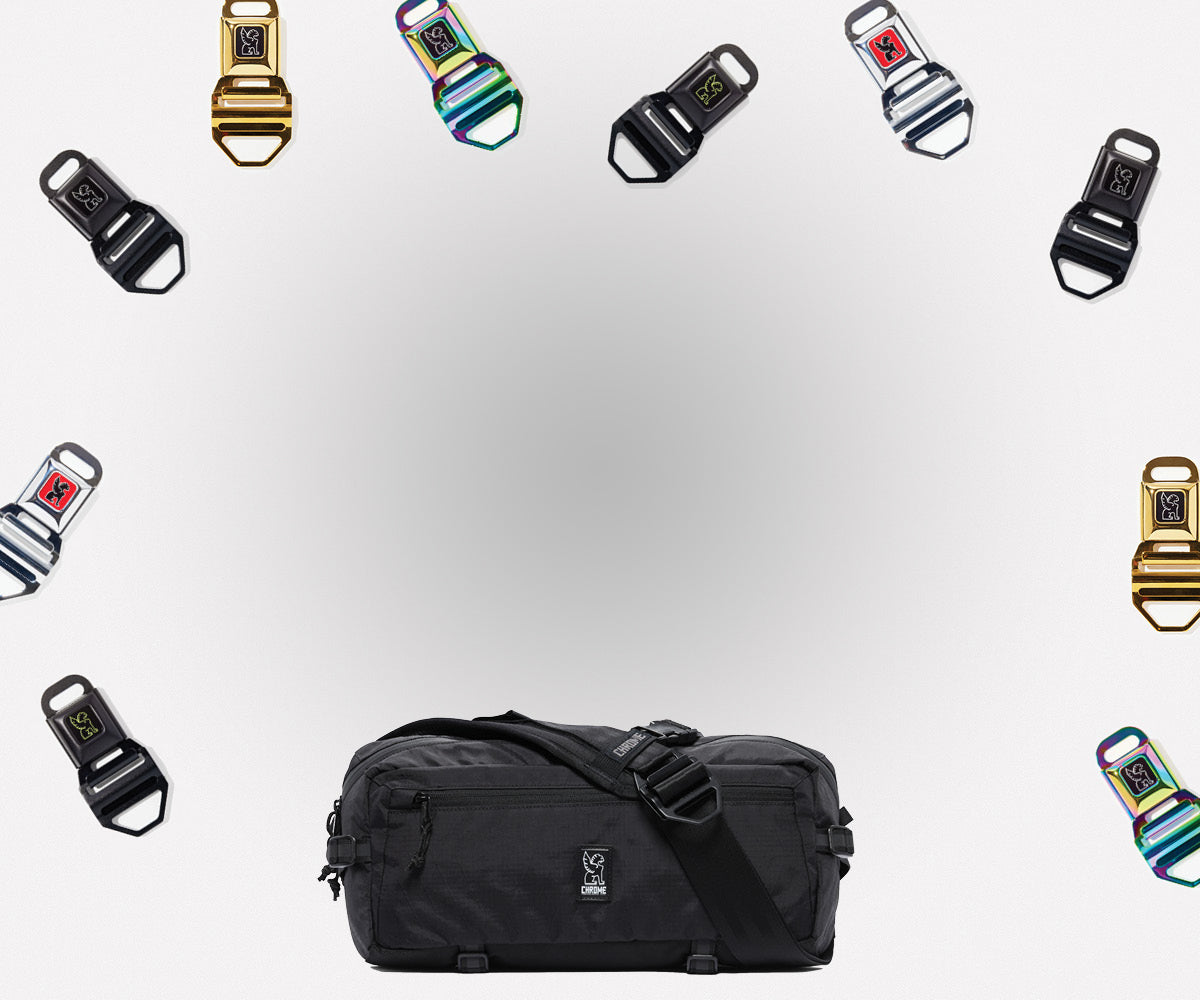 Swappable Buckle Bags collection banner for mobile