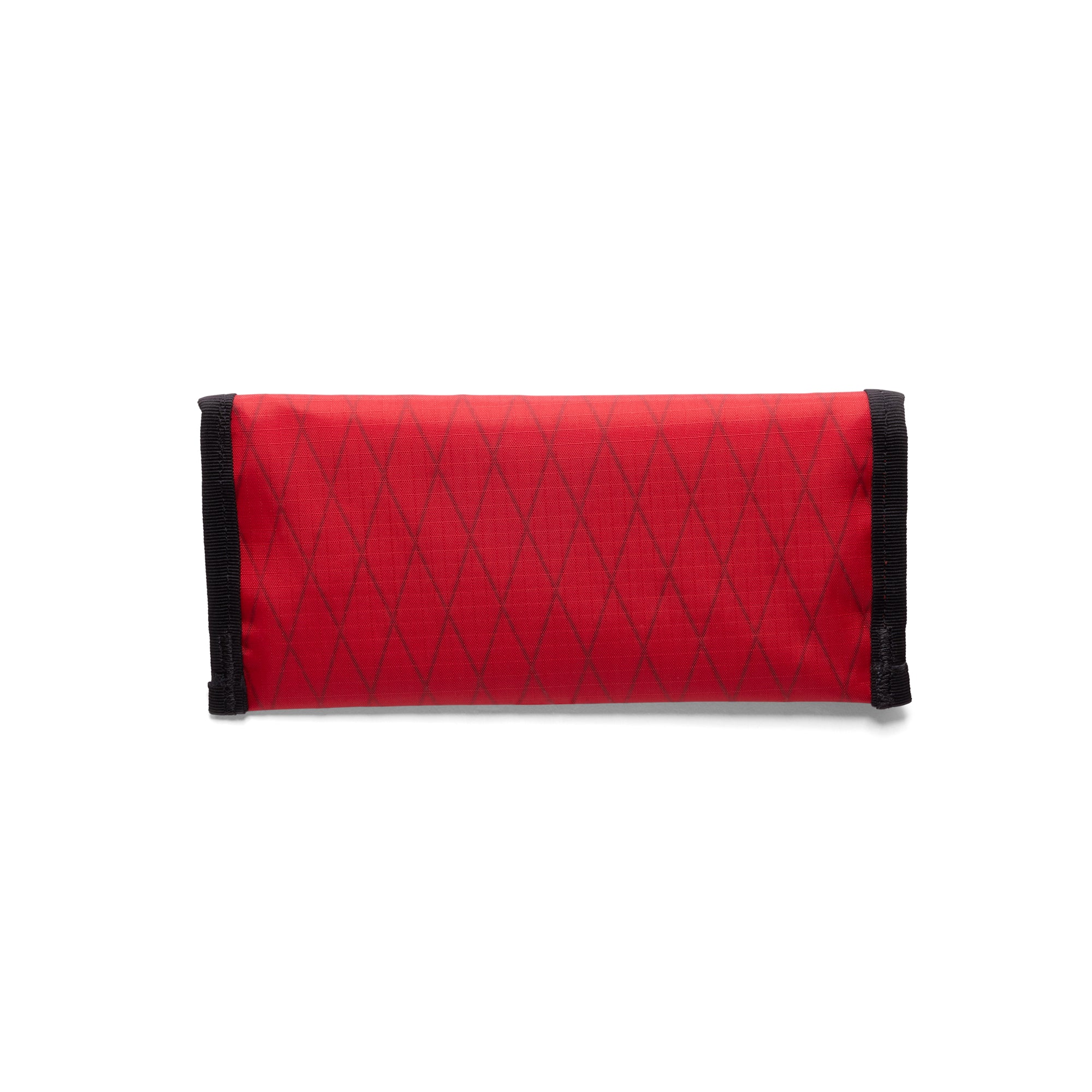Back of small utility pouch in red x fabric #color_red x