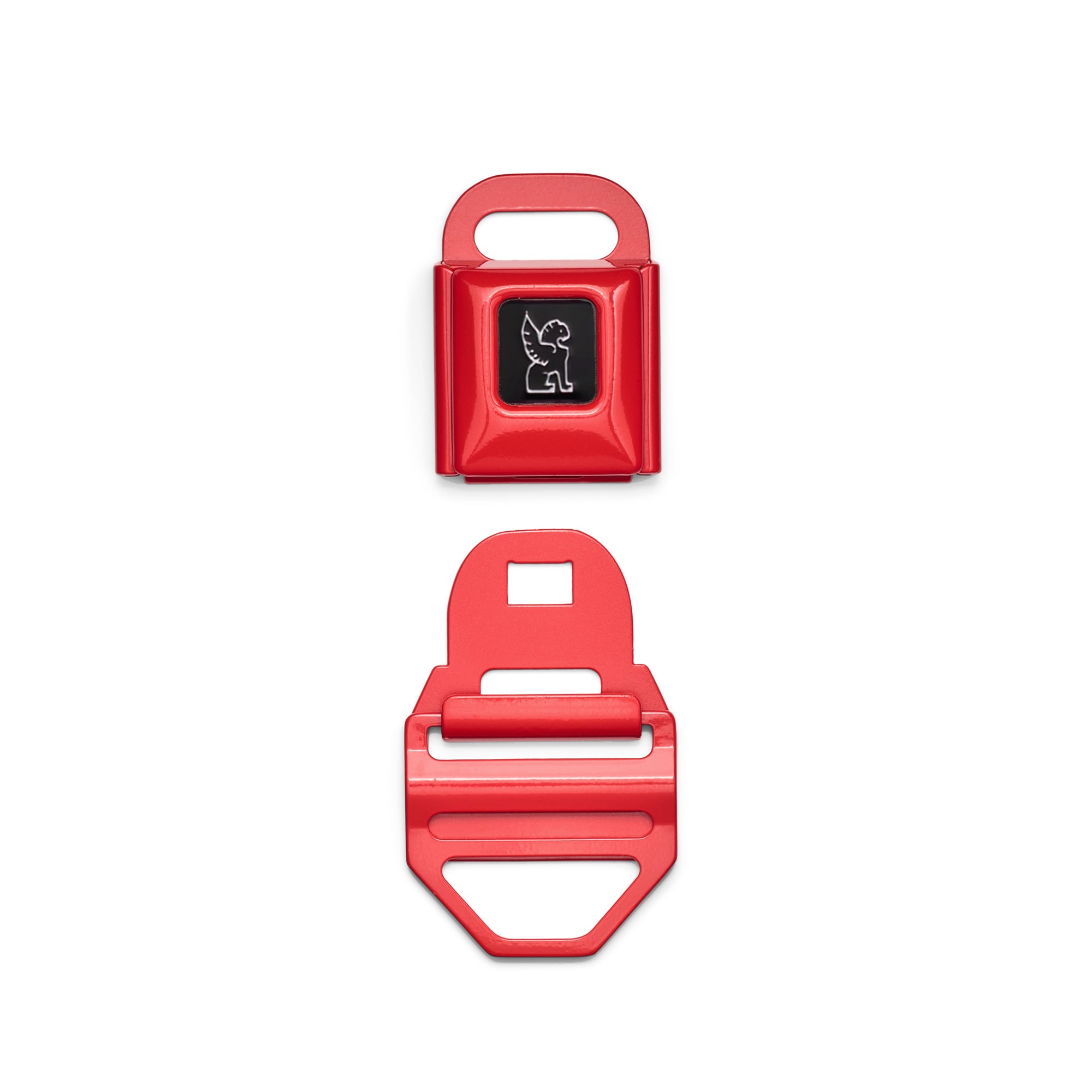 Medium iconic buckle in red un -clicked #color_red