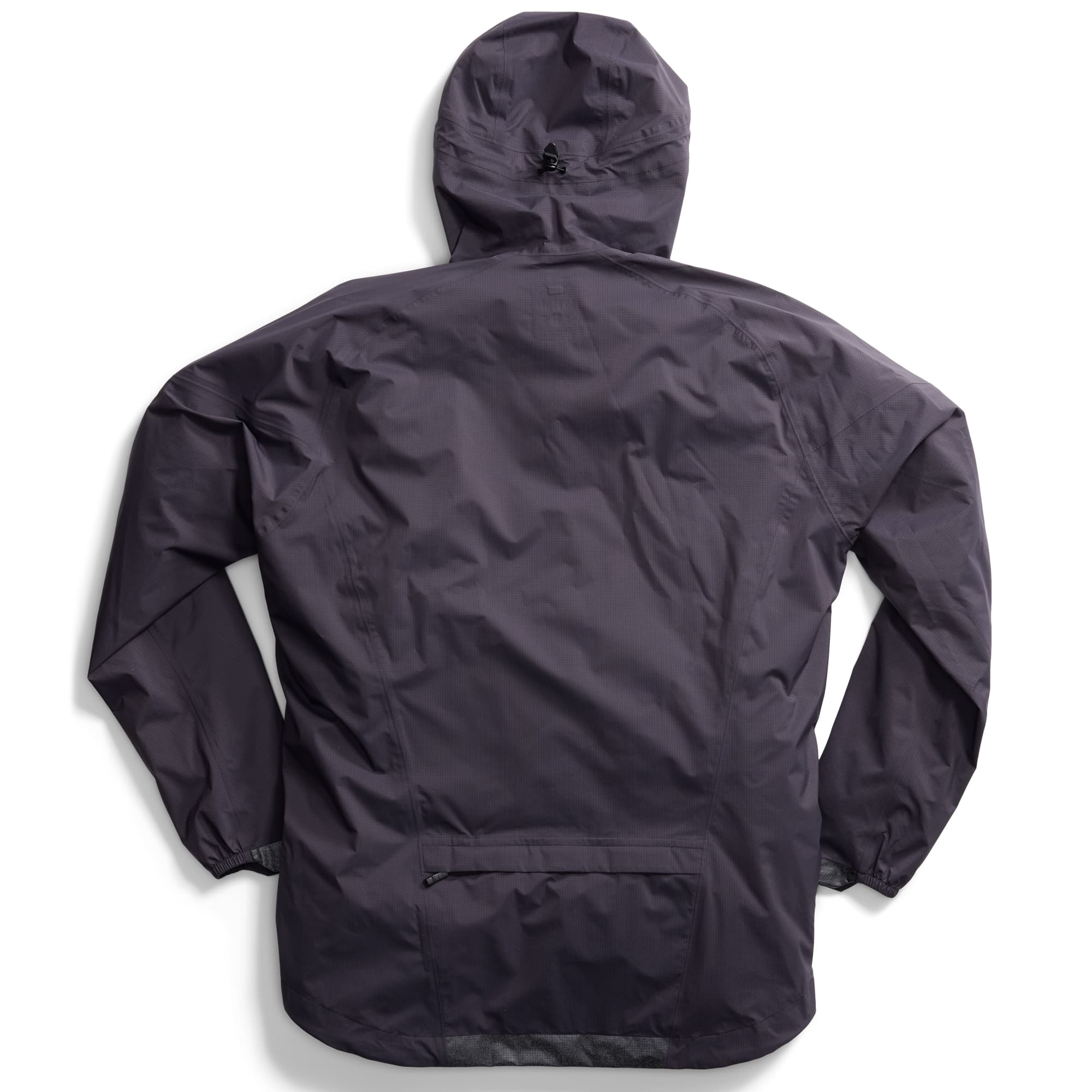 Back of Downpour Jacket in black