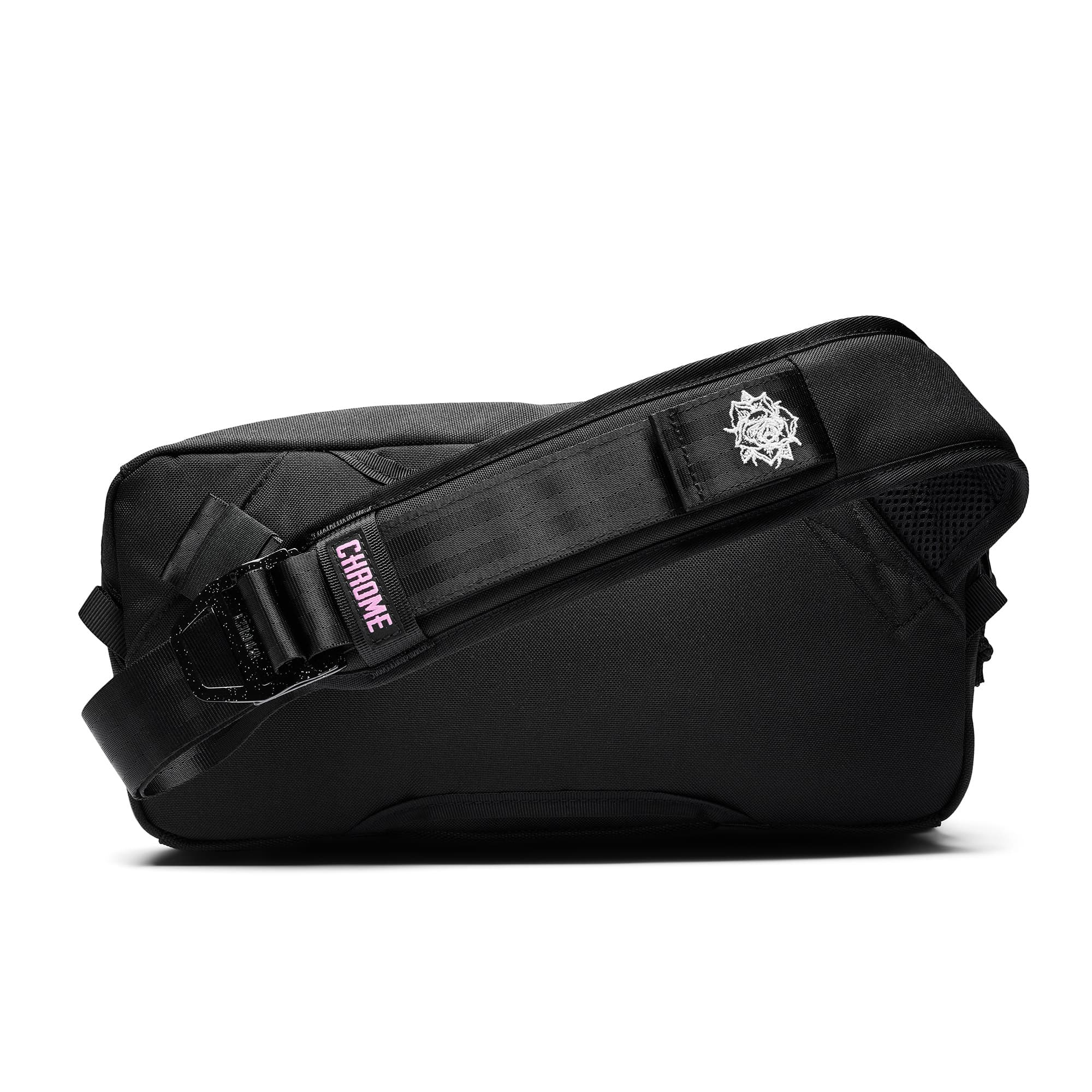 The back of the Pride Mini Kadet in Rio Rose Black #color_rio rose black