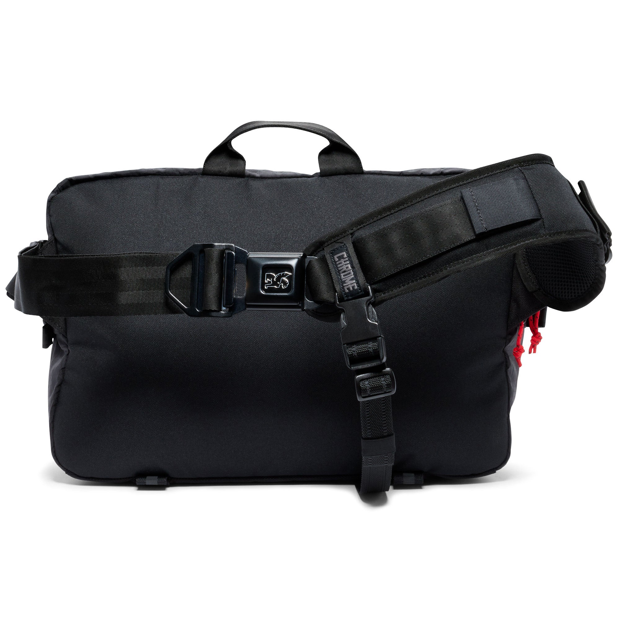15L sling Kadet Max in black XRF fabric back view #color_black xrf