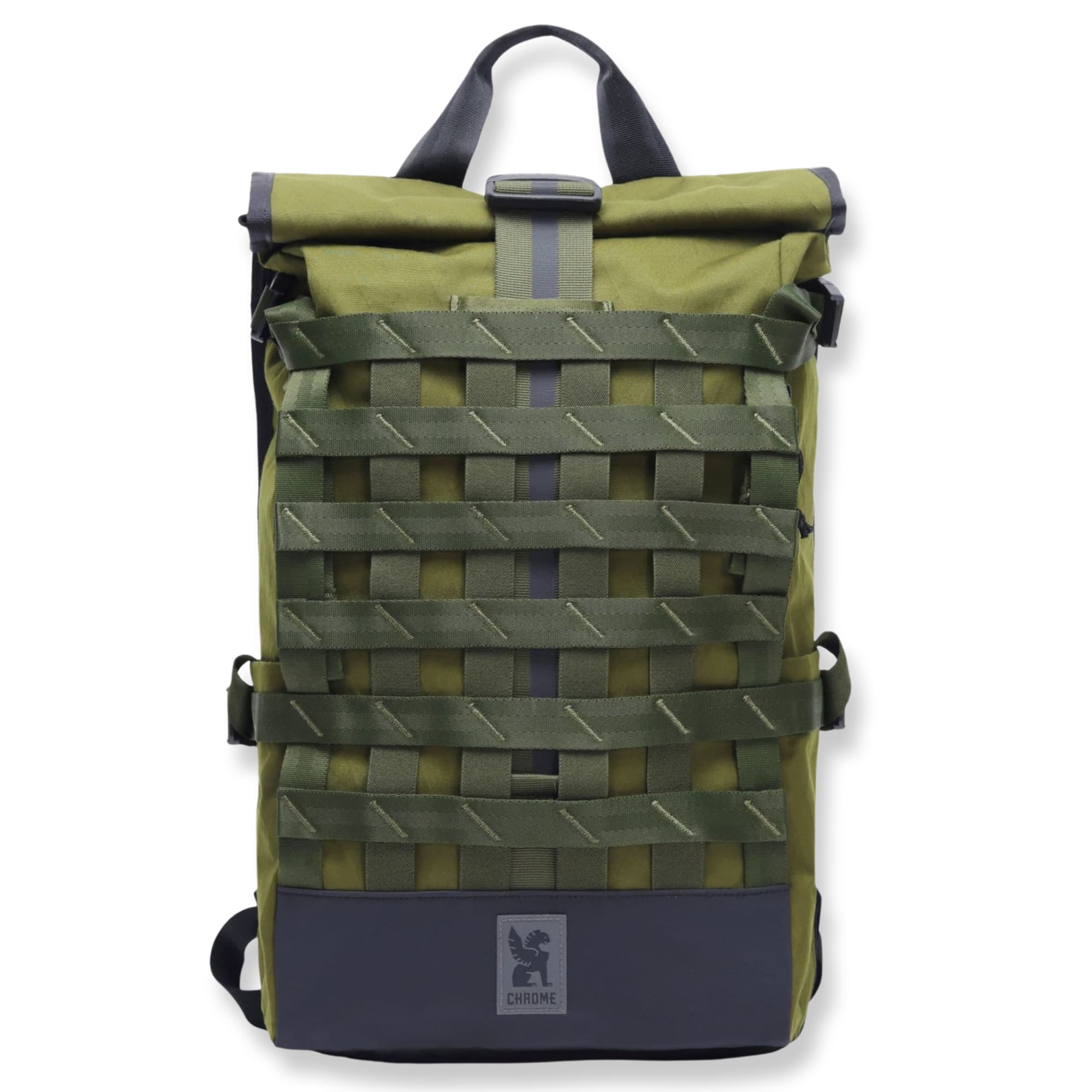 The full front of the Barrage 22L in green #color_moss x