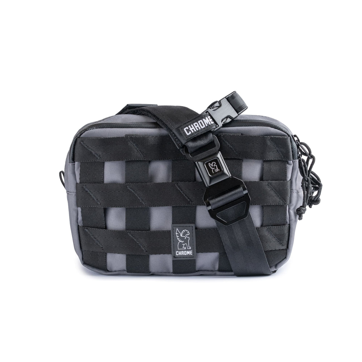The full front of the updated Barrage 5L Sling in grey #color_castle rock