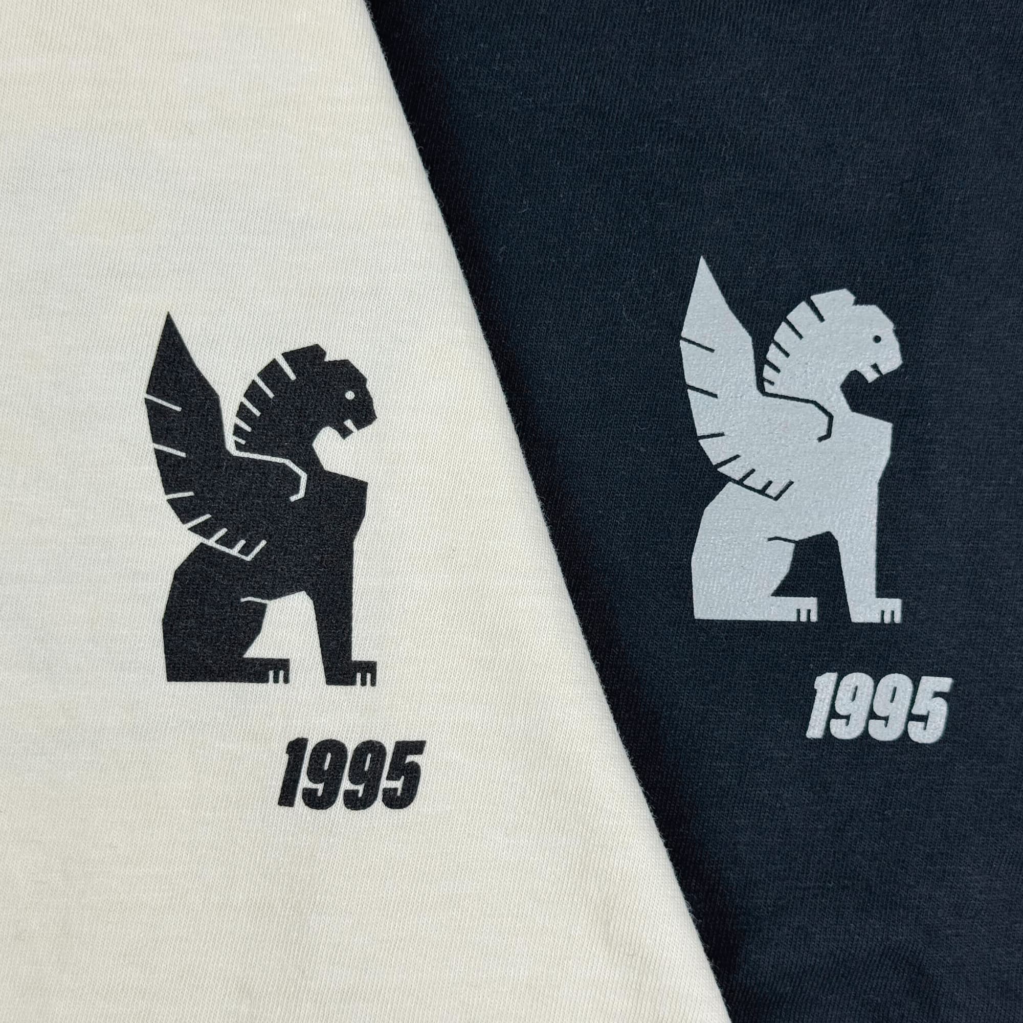 1995 with the Chrome logo in both black and future white