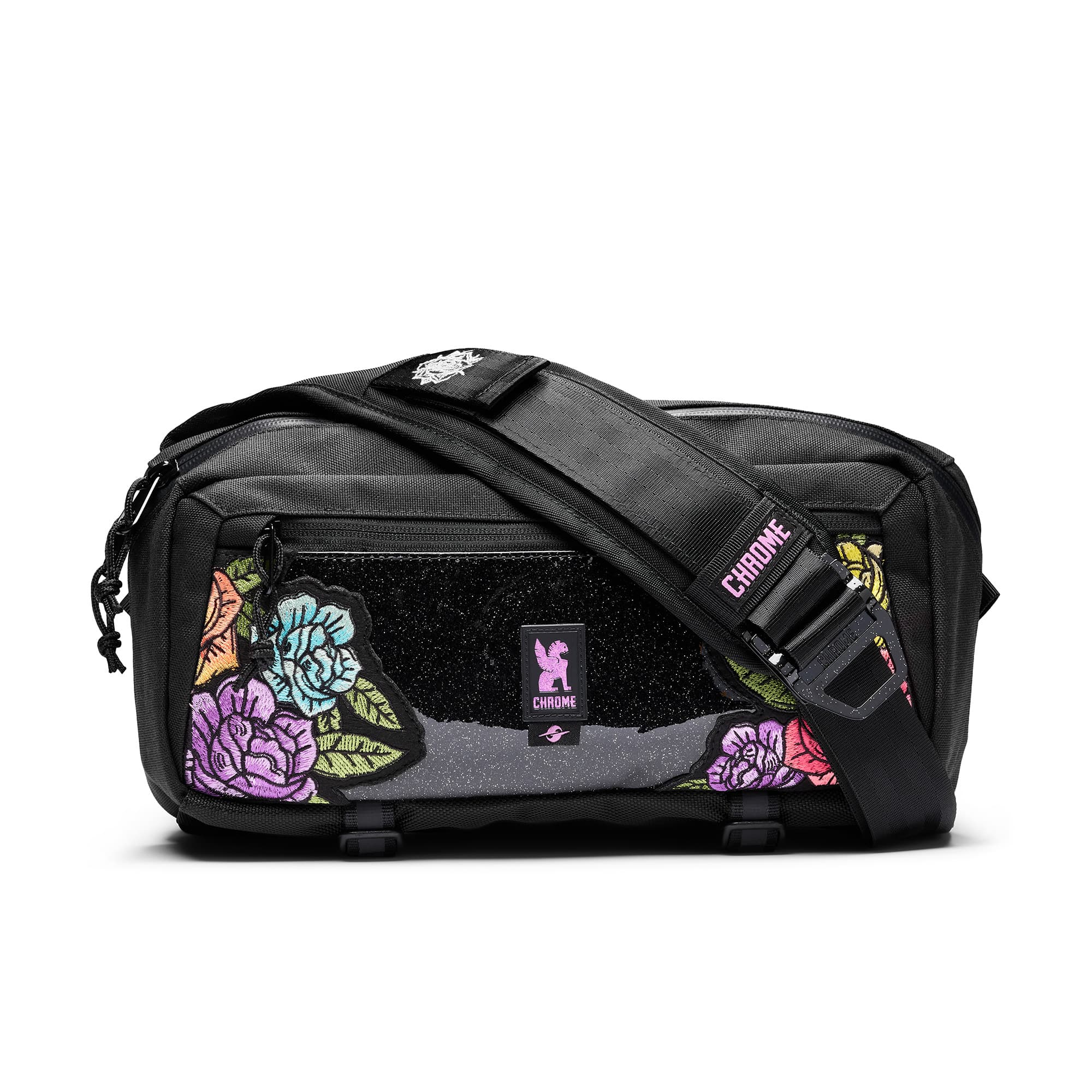 The front of the Pride Mini Kadet in Rio Rose Black #color_rio rose black