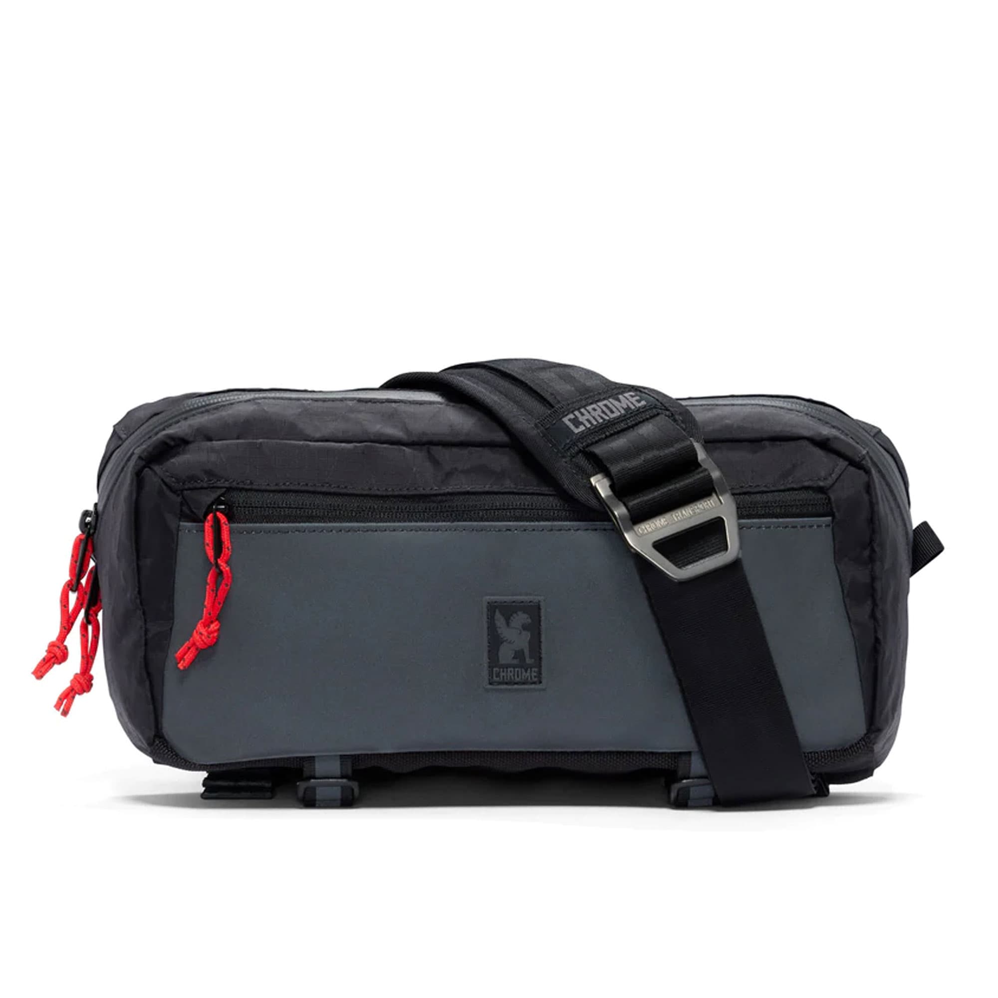 Mini Kadet full on front view in black reflective #color_black xrf