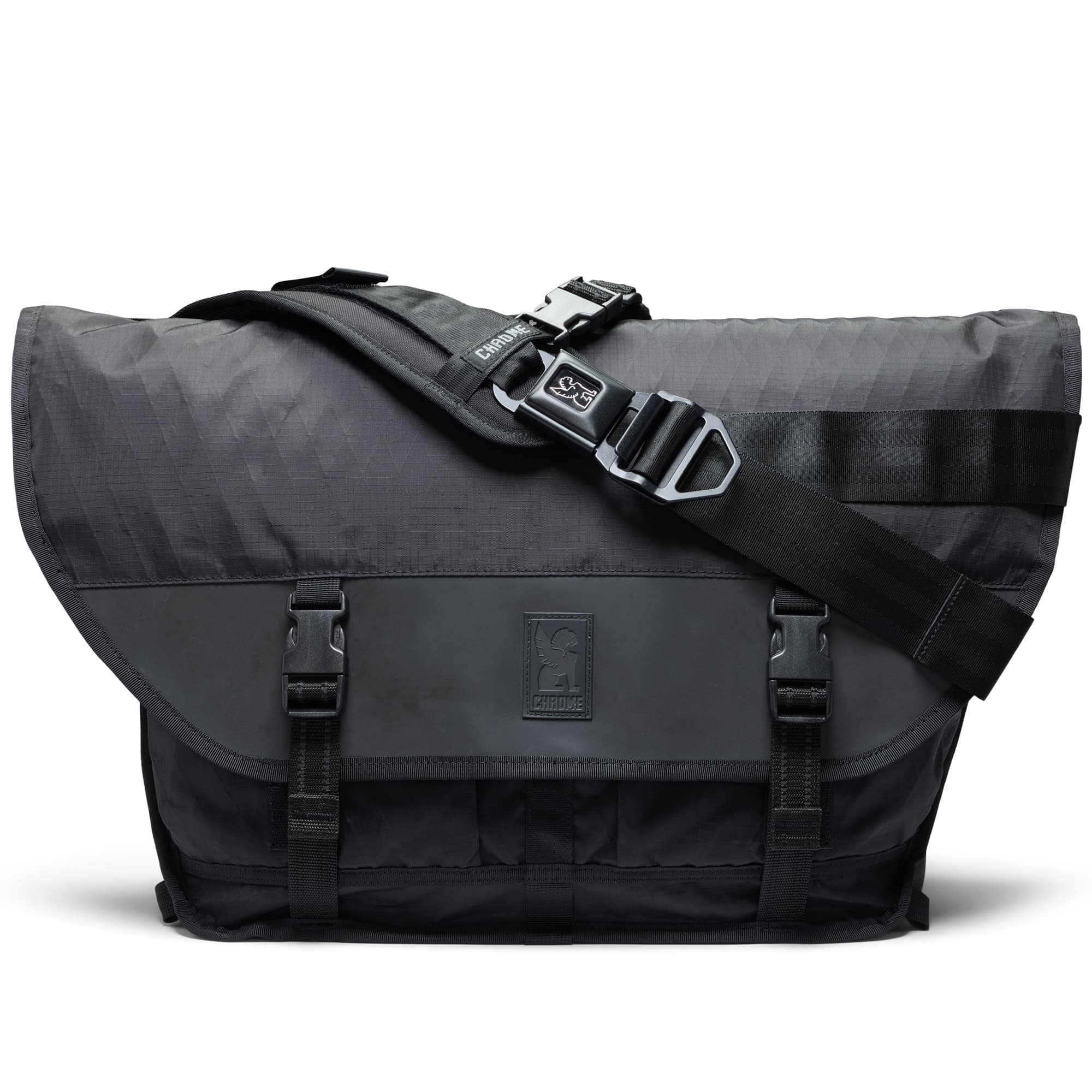 Citizen 24L in reflective black full front view #color_black xrf