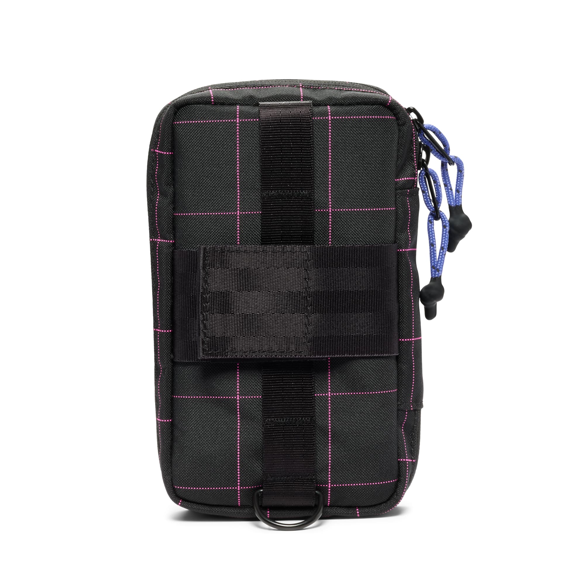 Tech pouch in radiant grid back view #color_radiant grid