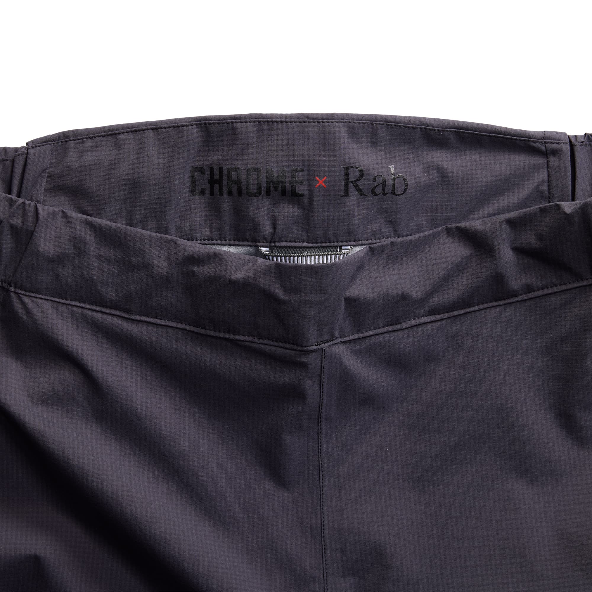 Waistband of the Downpour Pant in black