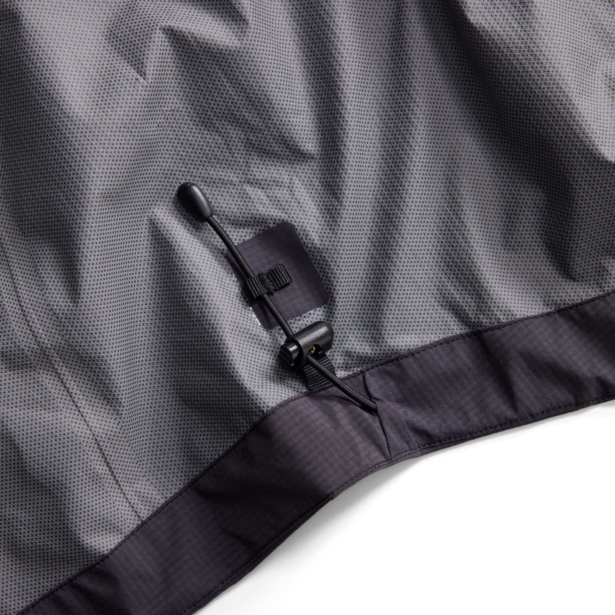 Toggle detail of Downpour Jacket in black