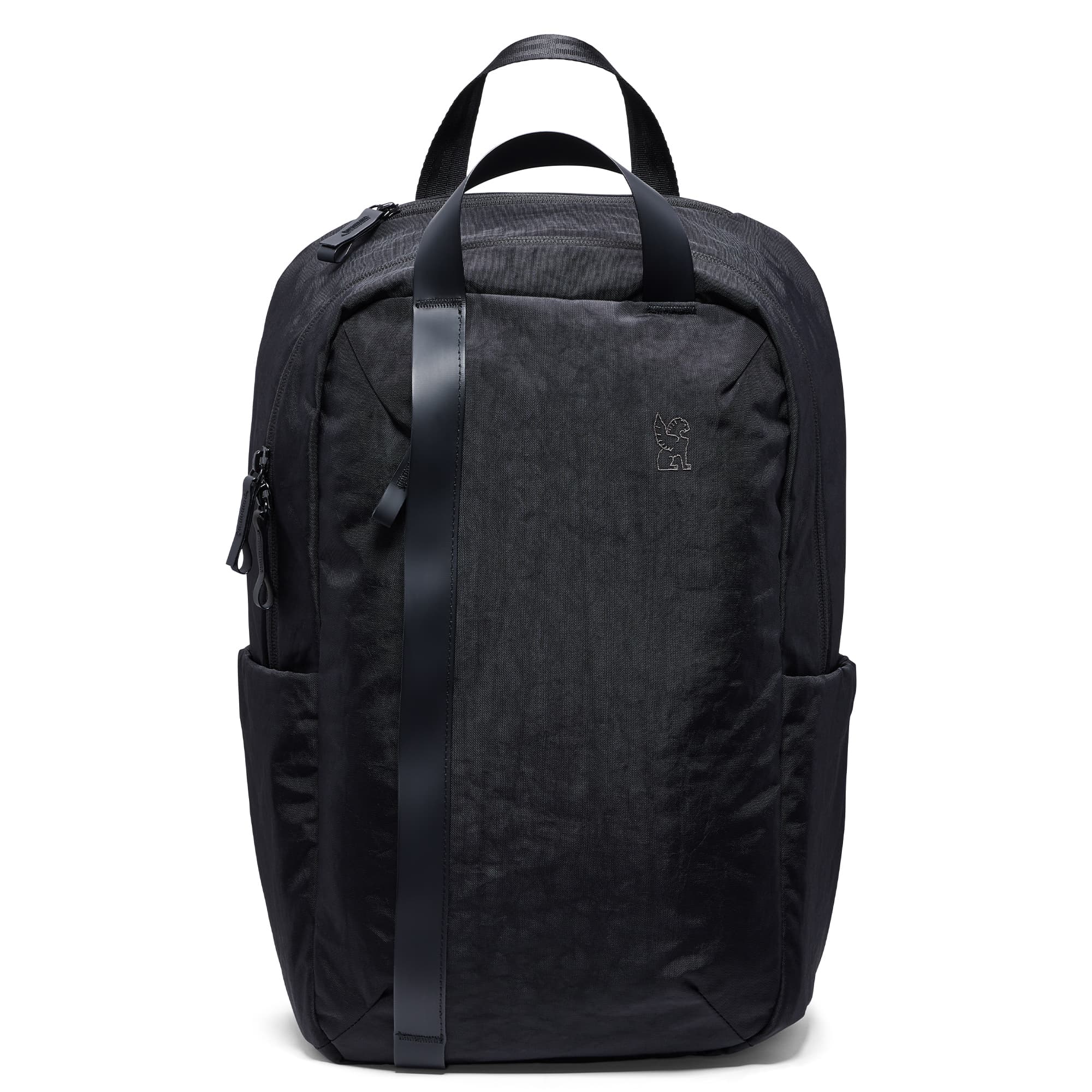 Highline 20L backpack front view in black #color_black