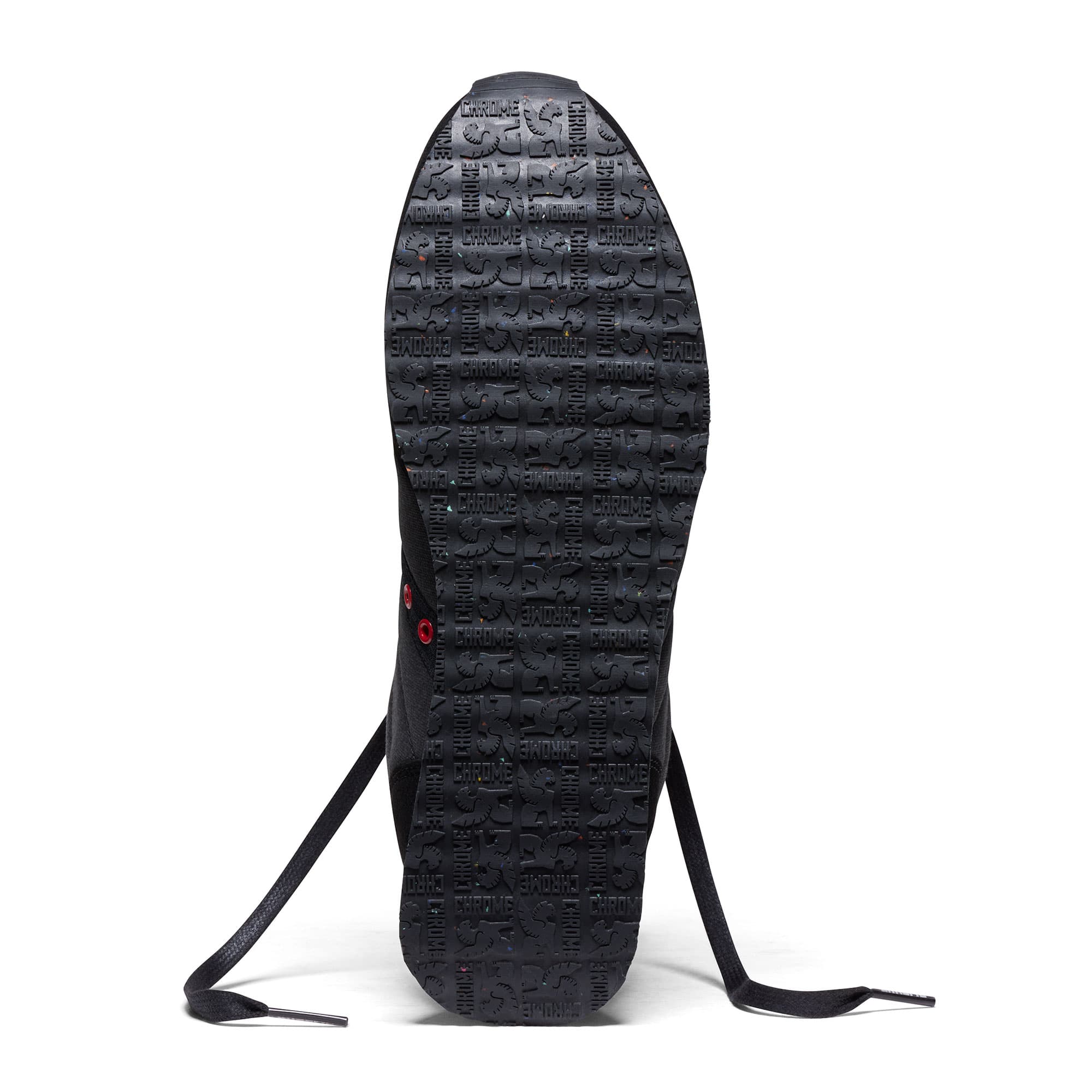 Powell sneaker bottom view in black grey #color_black grey