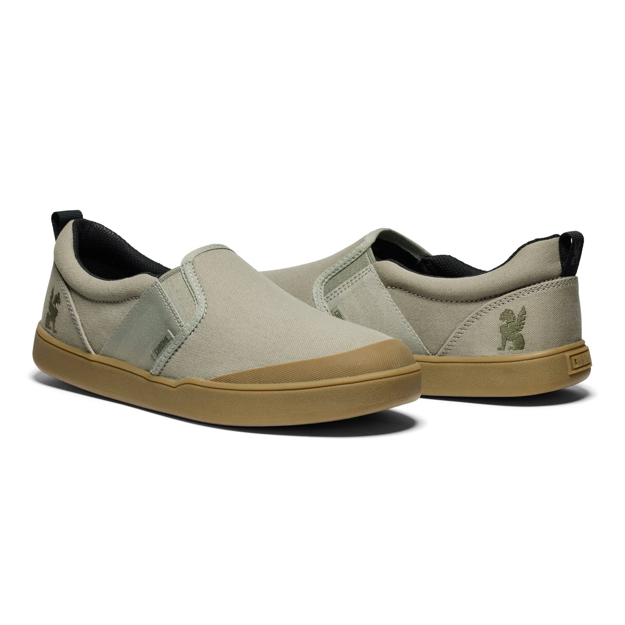 Both shoes of the Boyer slip on shoe in sage #color_sage