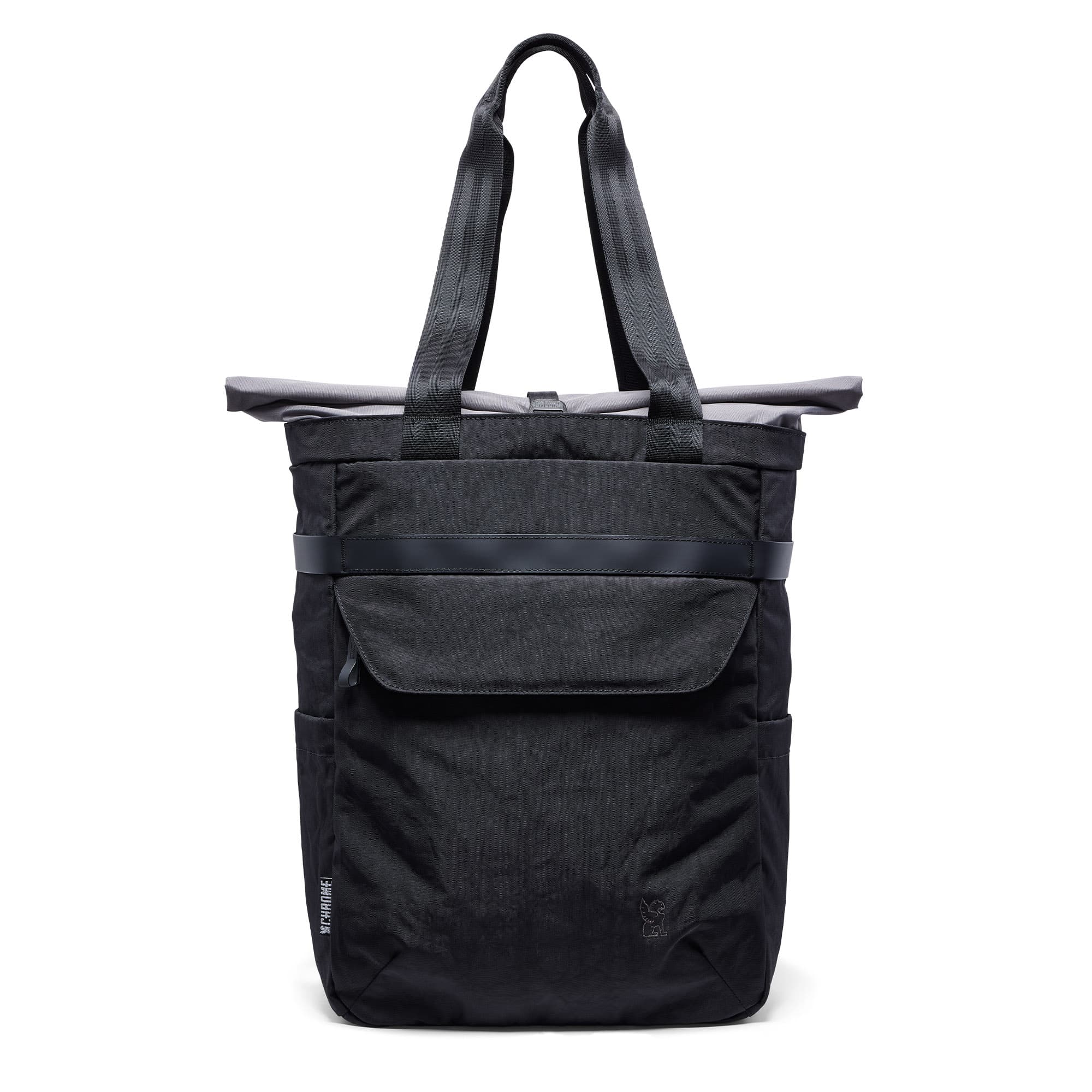 Valencia tote in black front view #color_black