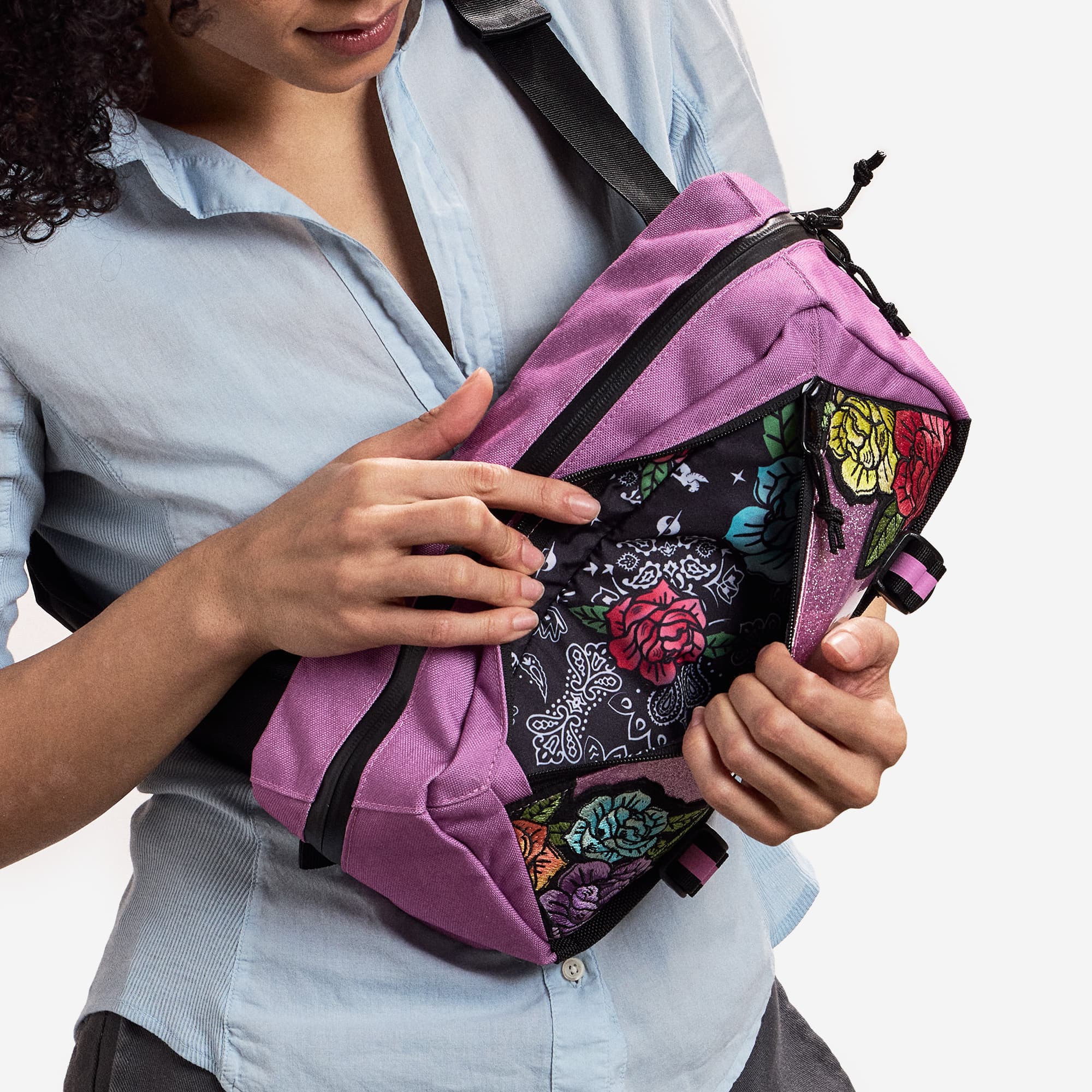 The Pride Mini Kadet in pink inside liner #color_rio rose pink