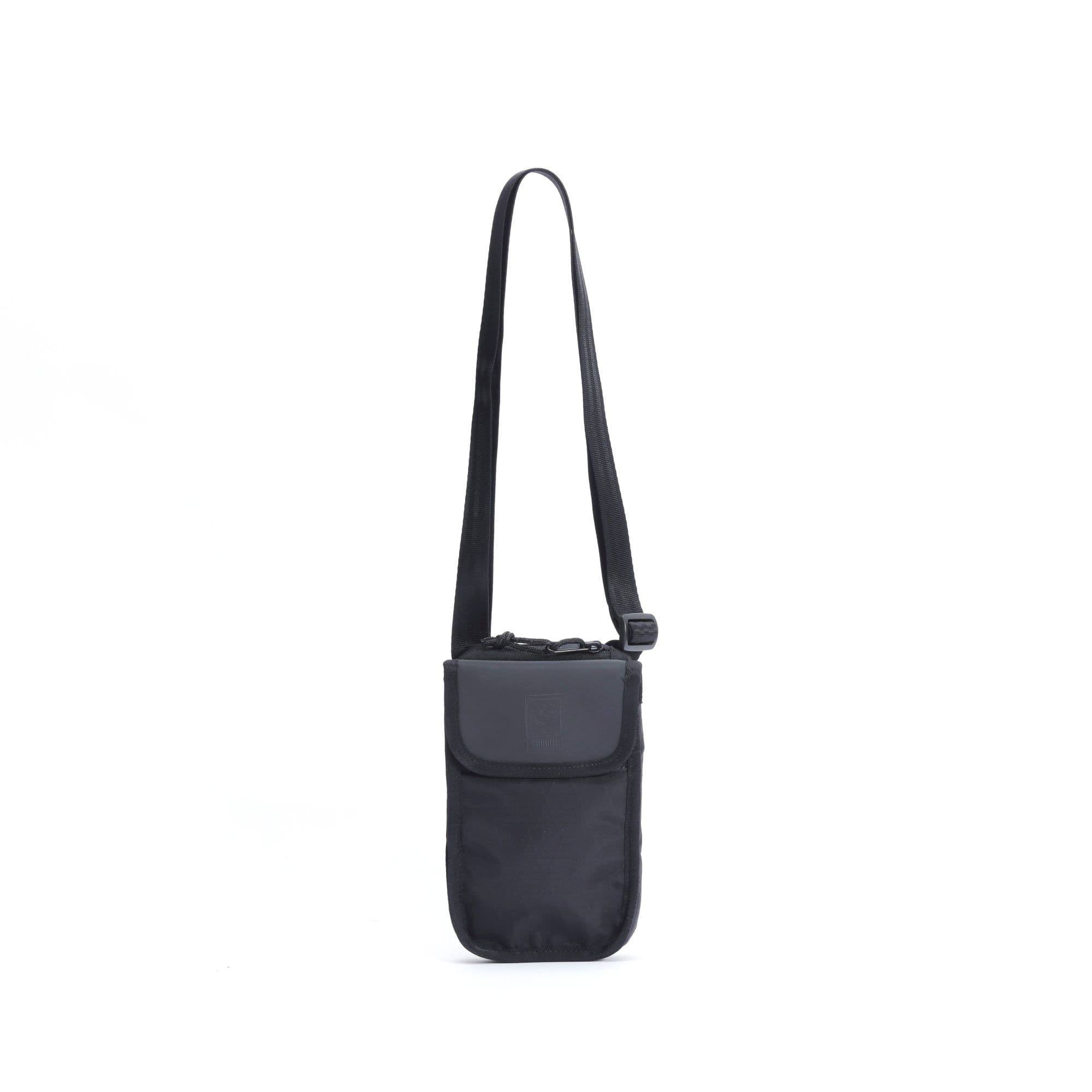 The full front of the Travel Tech Pouch in black