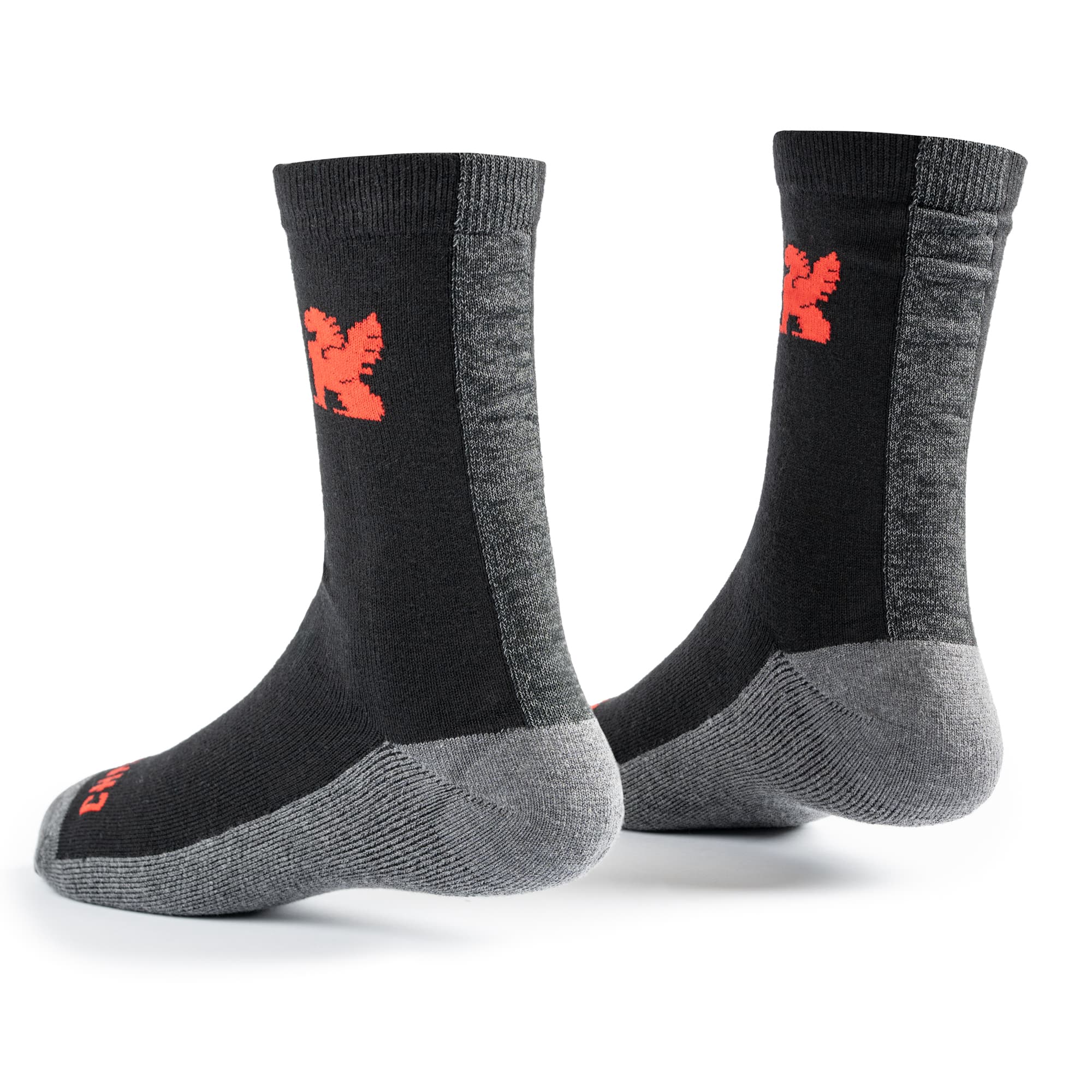 The back of the new Black Merino Socks #color_black