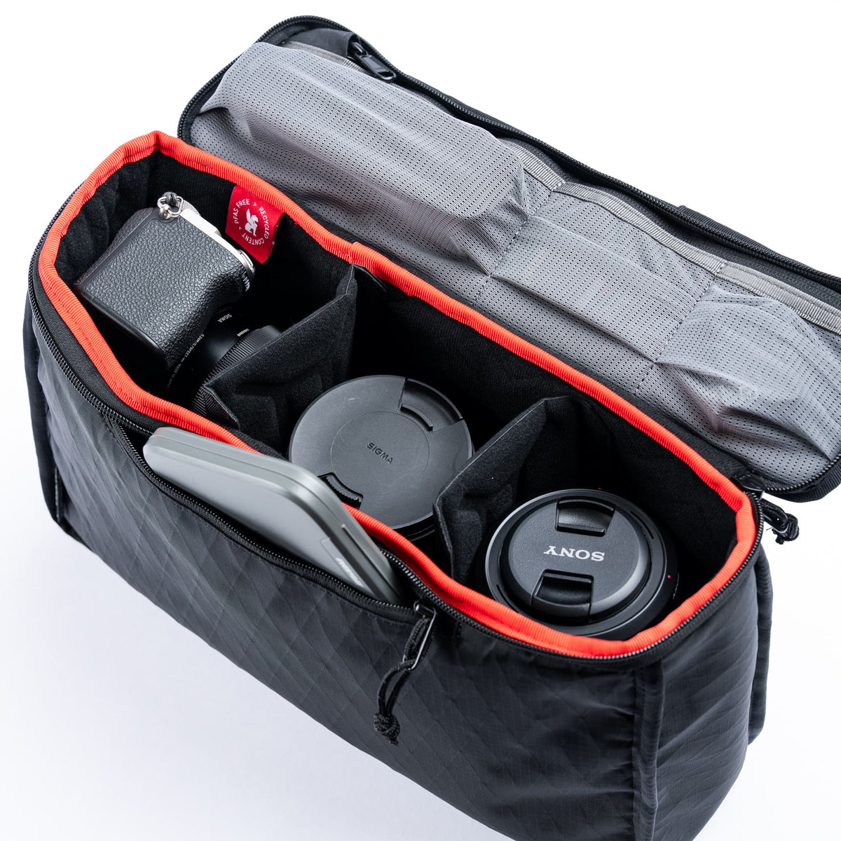 The new Kadet Max Photo insert with camera, lenses to showcase what fits