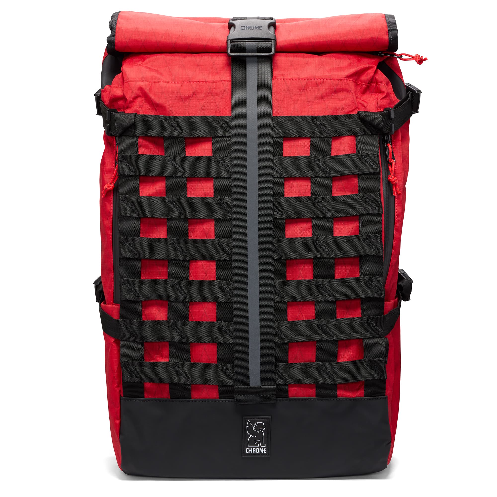 Full front of the Barrage Cargo 34L in Red X #color_red x