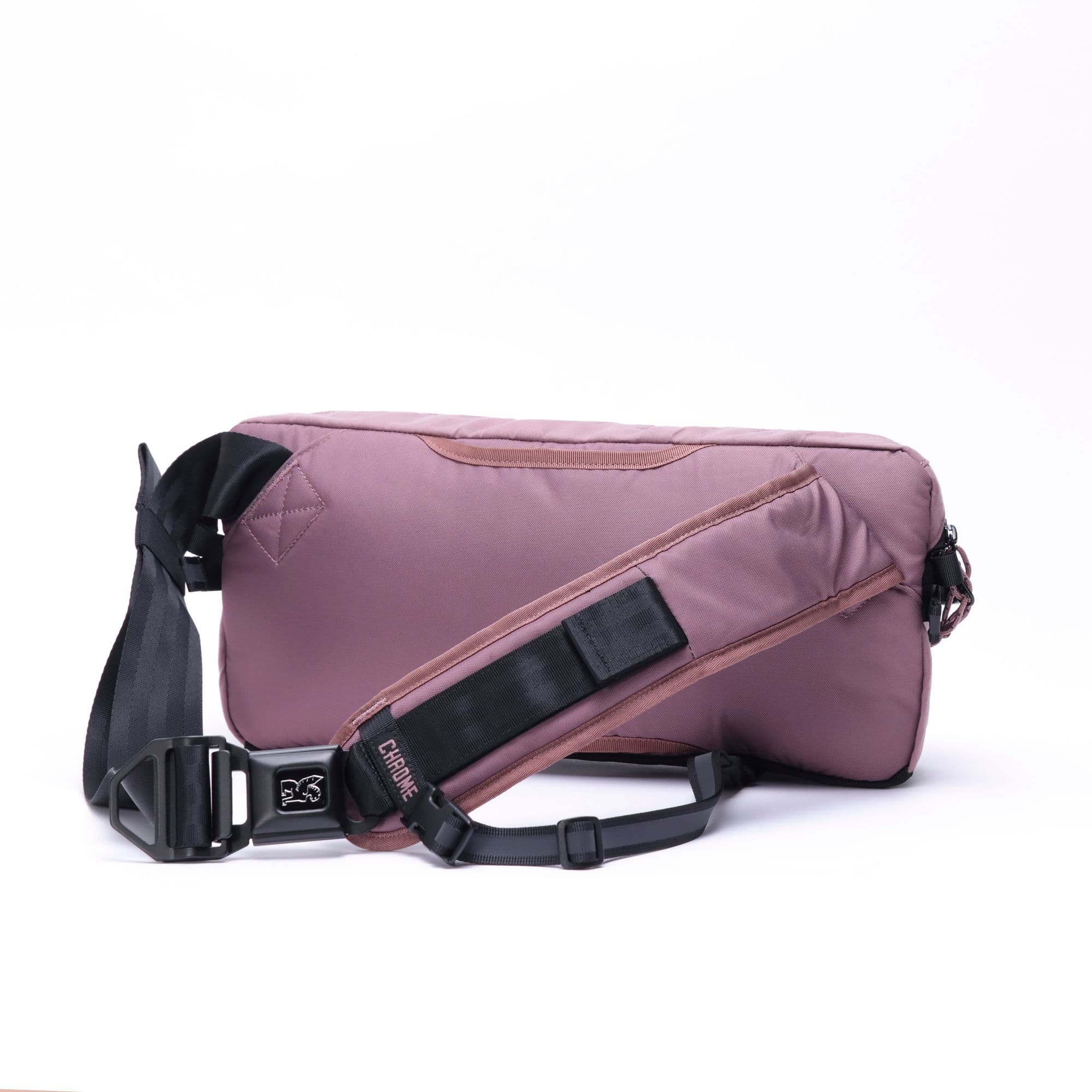 The back of the Kadet sling in mauve pink #color_mauve x