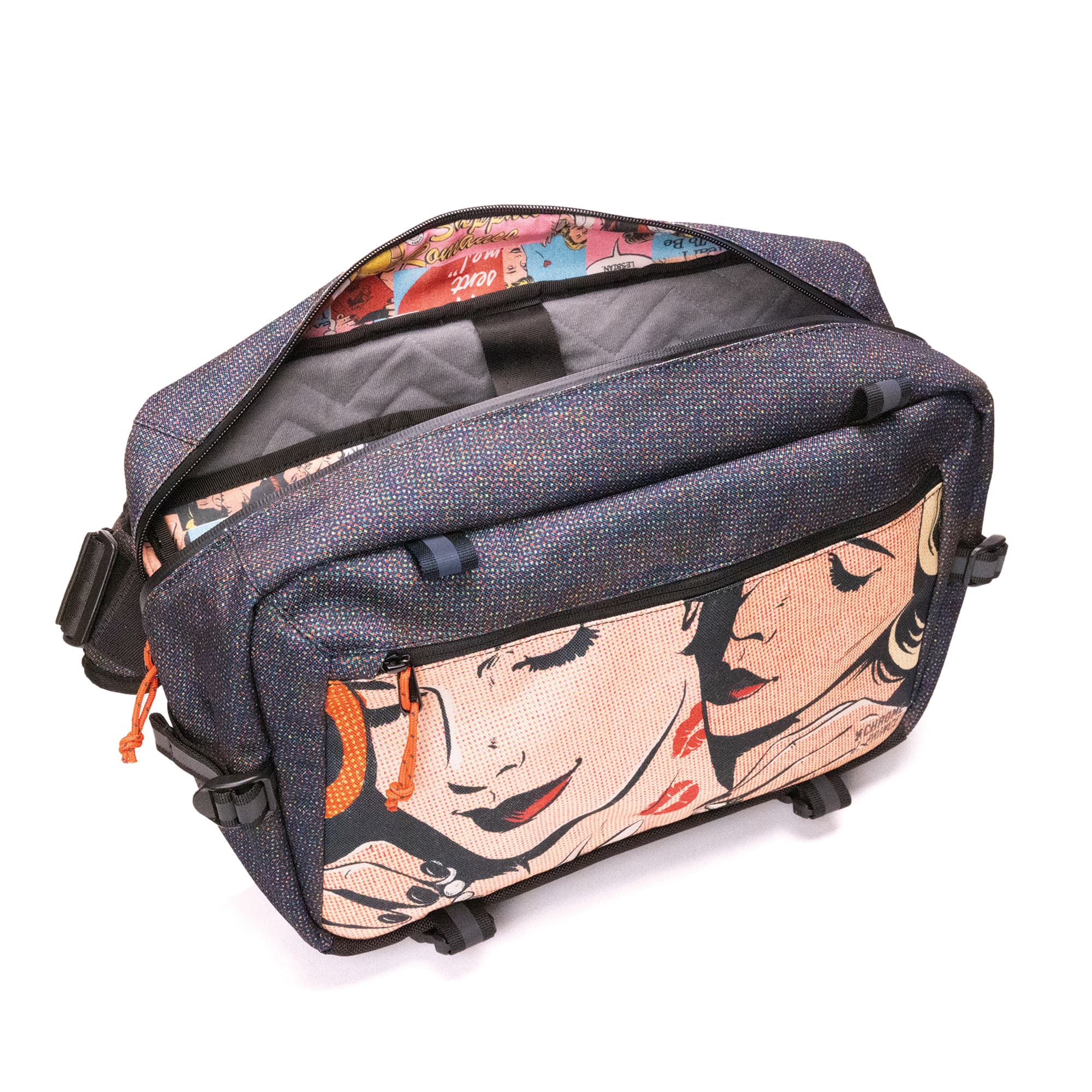 The Chrome x J Prince Kadet Max Pride Bag open #color_j prince