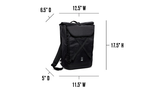 measurement guide for the Bravo 4.0 Backkpack