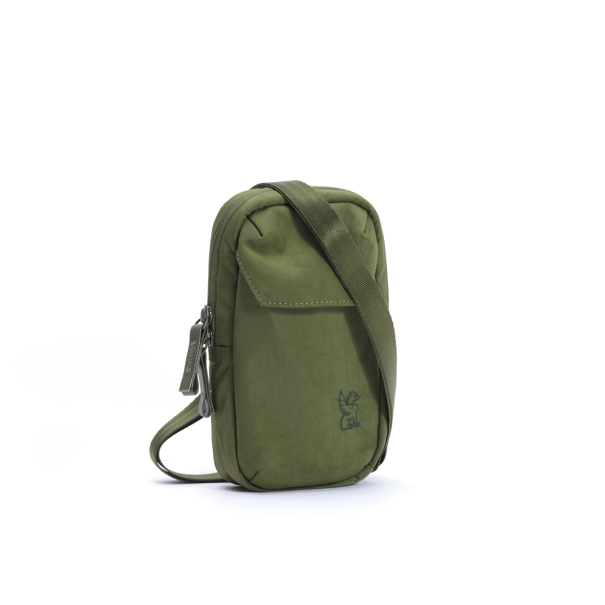 The Logan crossbody pouch in green #color_moss
