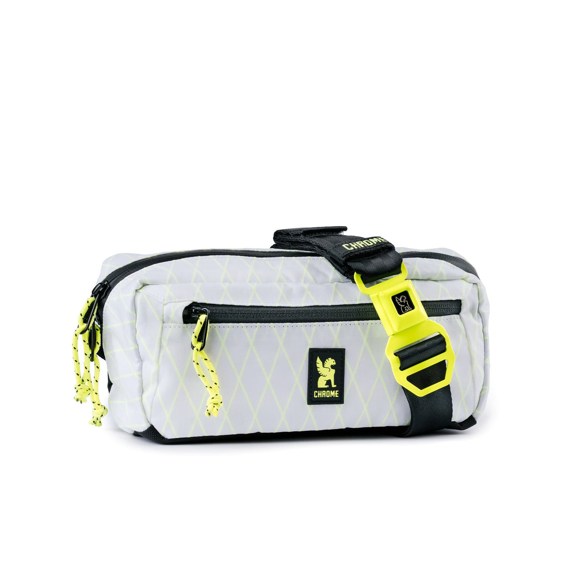 The new color Micro Kadet Sling in White Yellow Neon X #color_White / Neon Yellow X