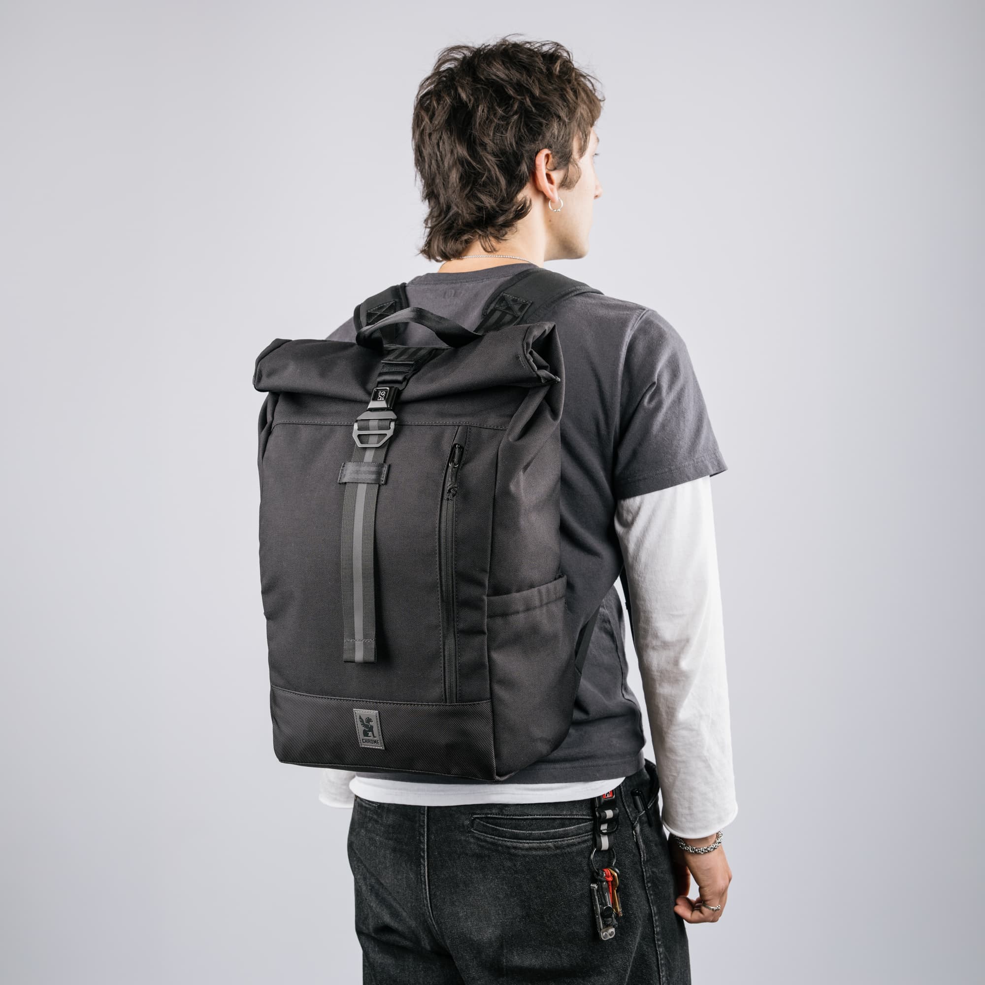 The new Initiate Pack worn by a guy as seen on his back