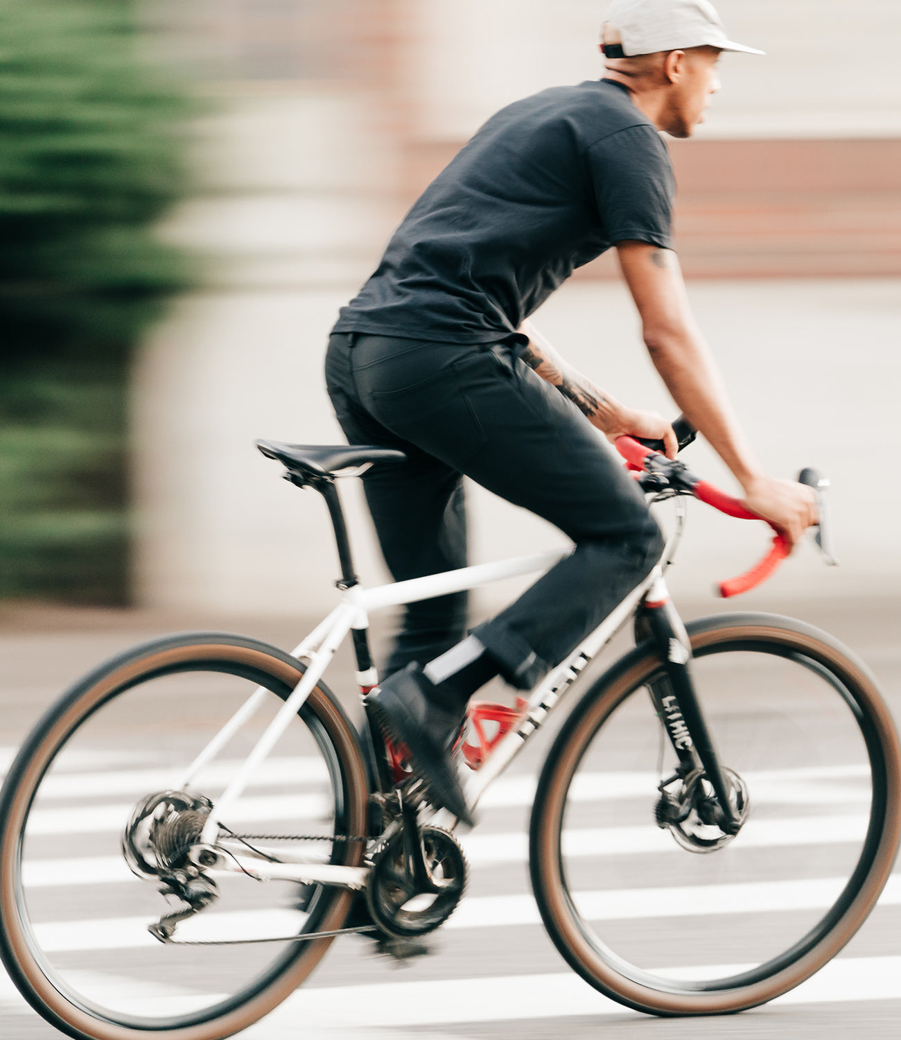 Brannan Pant on a guy riding a bike mobile size