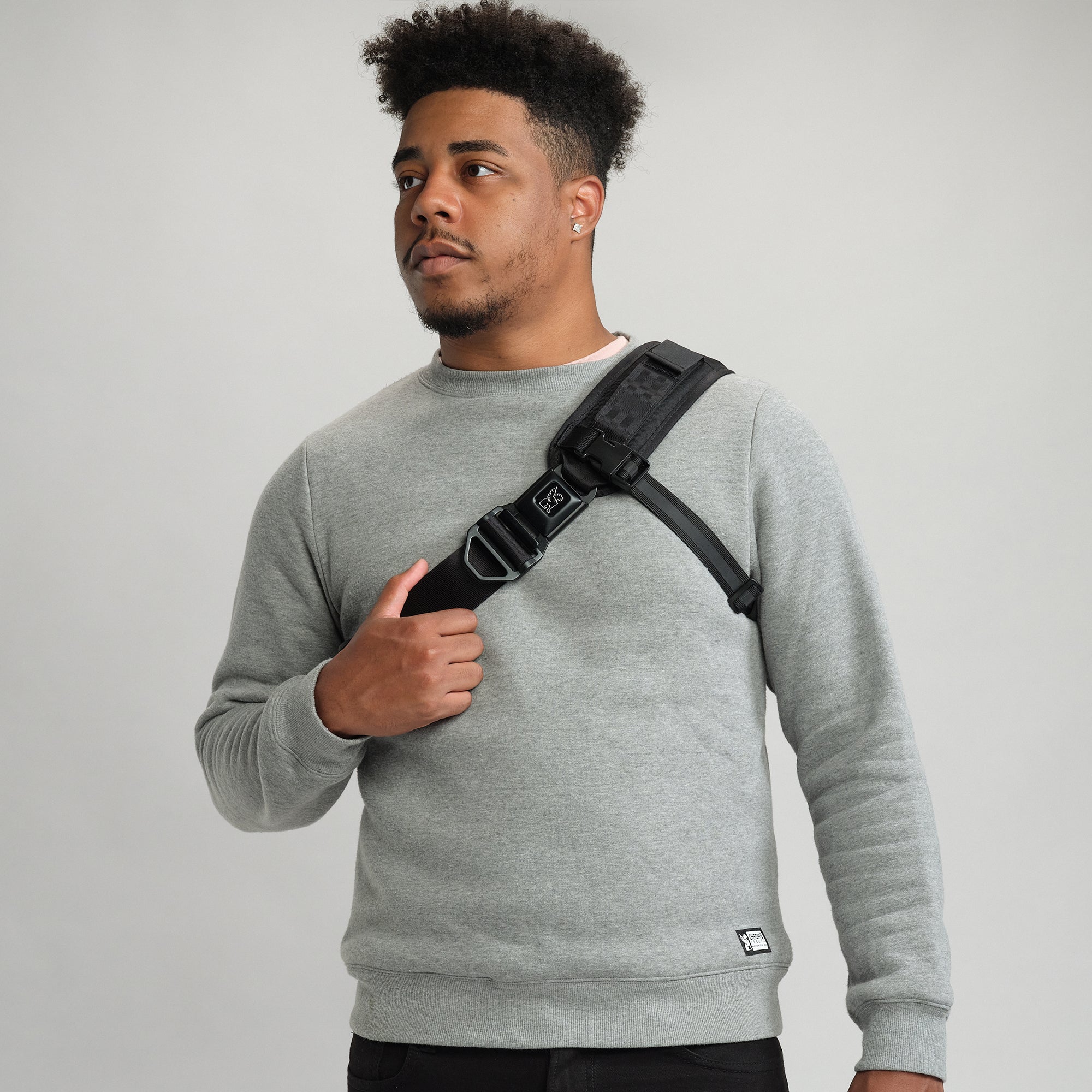 kadet max in black XRF fabric front view #color_black xrf