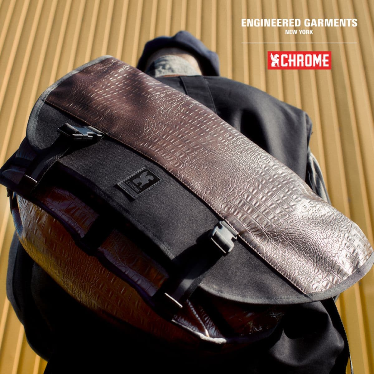 Chrome x EG Citizen 24L Messenger on a guy in brown
