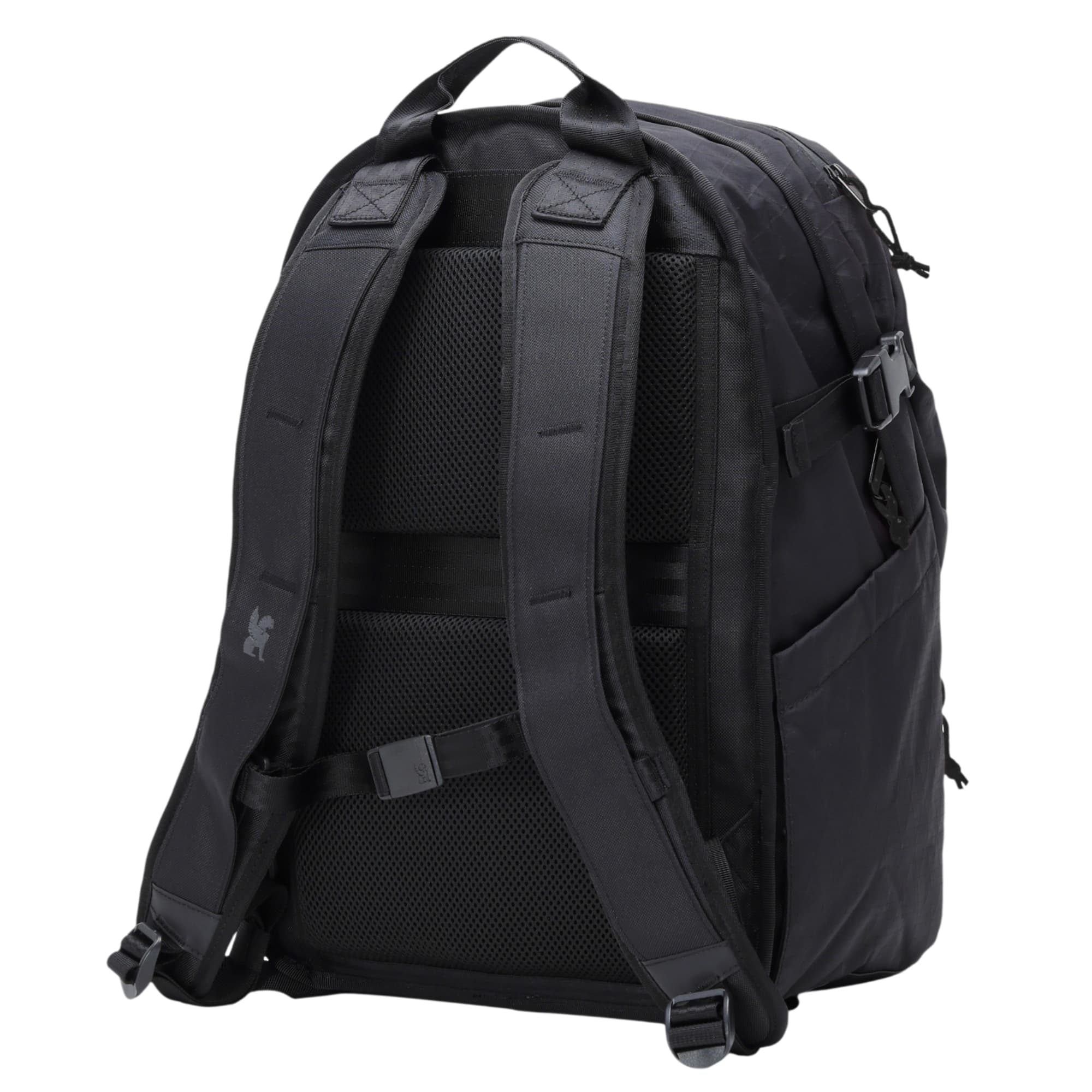 The back of the Extlek 24L Pack in Black X #color_black x