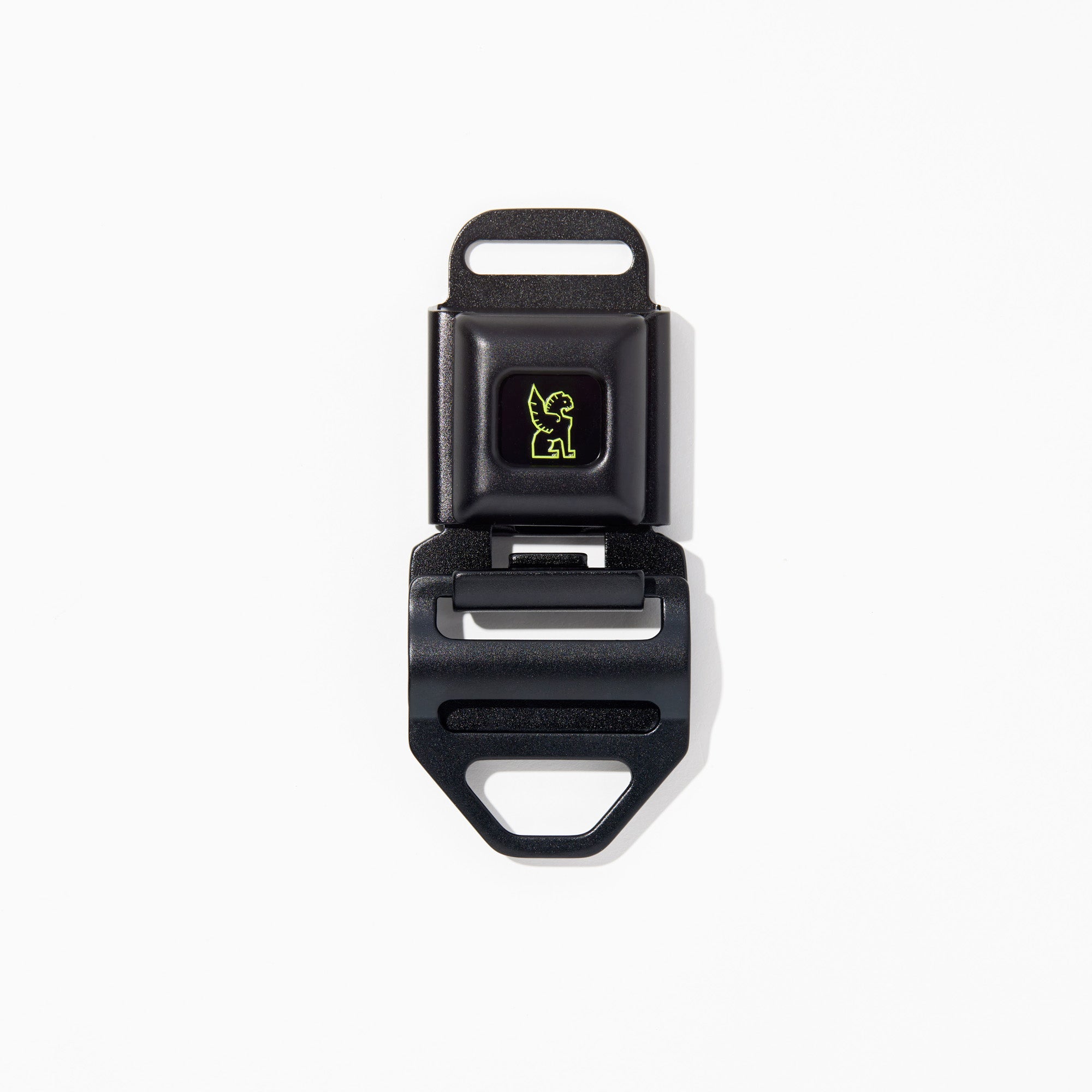 Iconic Chrome MD size seatbelt buckle in green #color_green