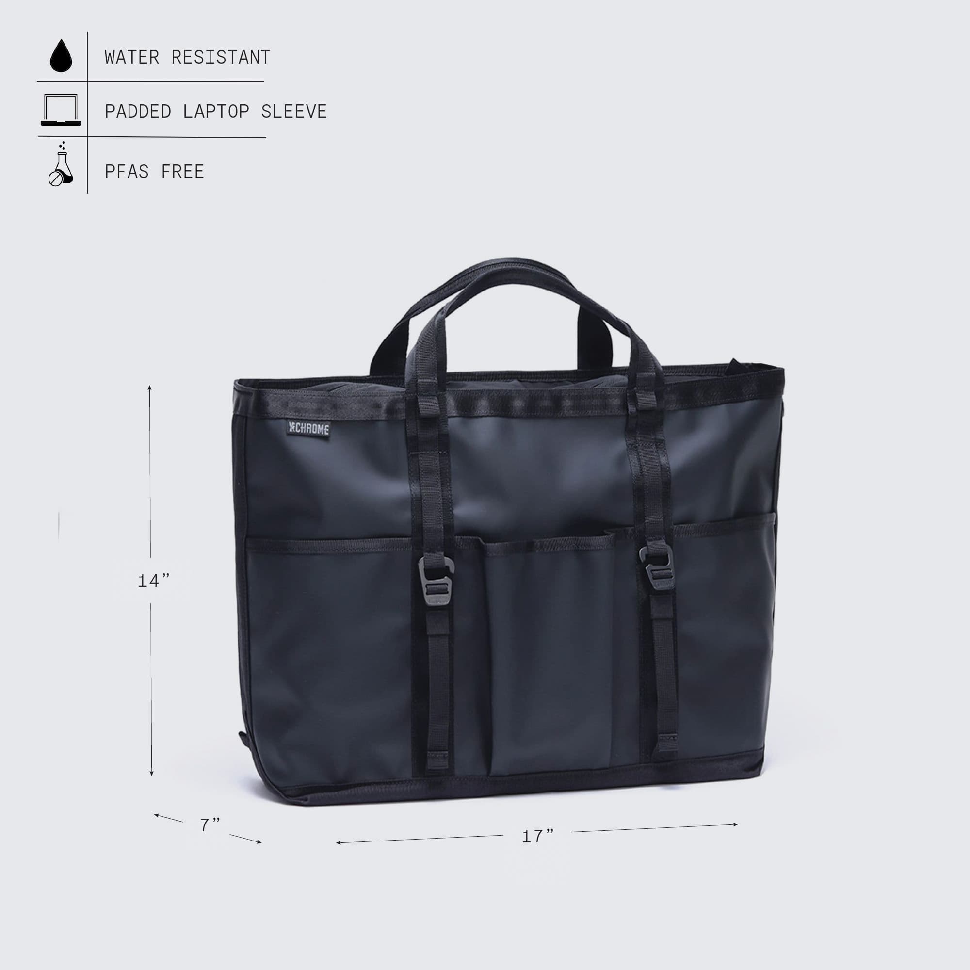 The Grocery 28L tote in Matte black measurements