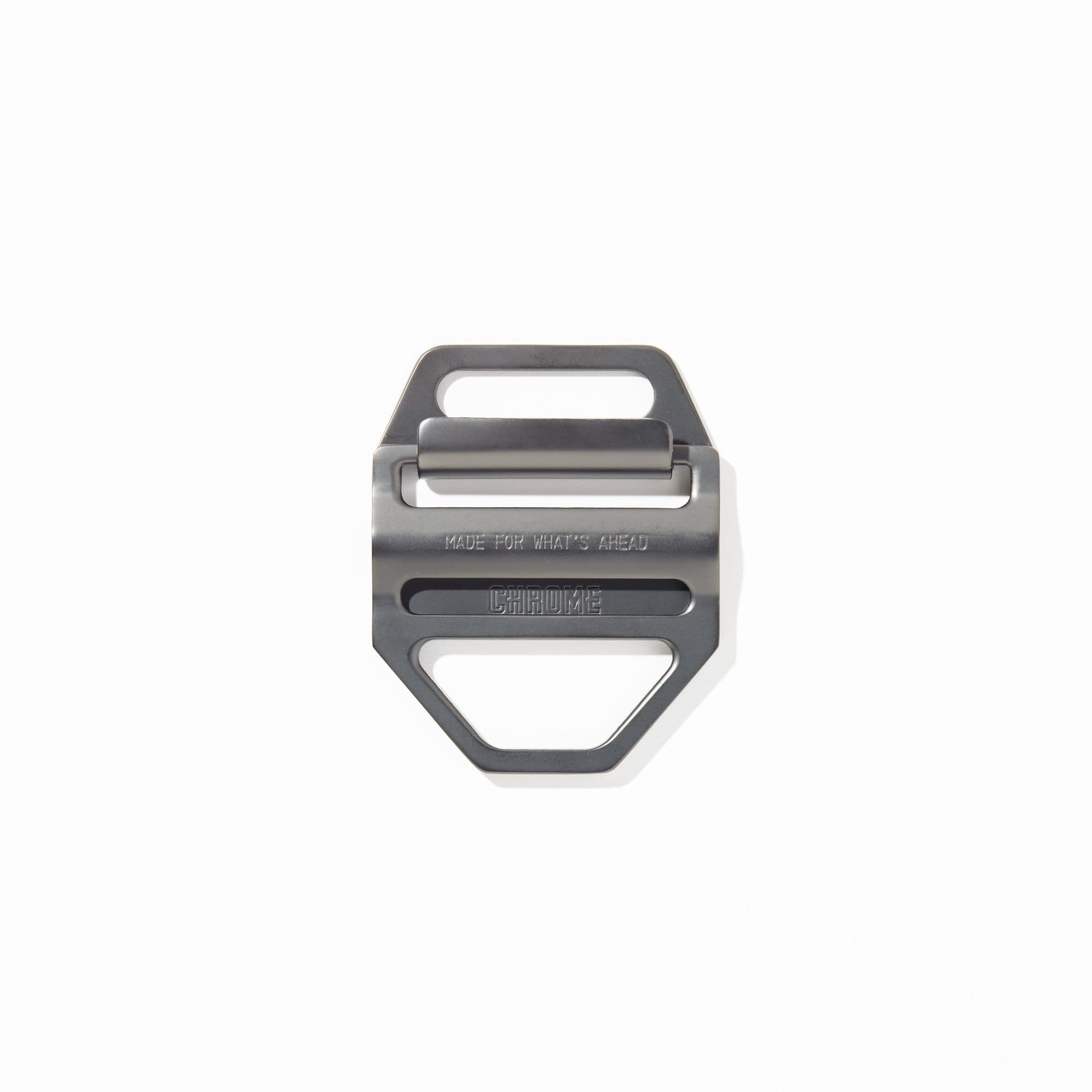Large 2 inch swappable slider buckle in rainbow #color_gunmetal